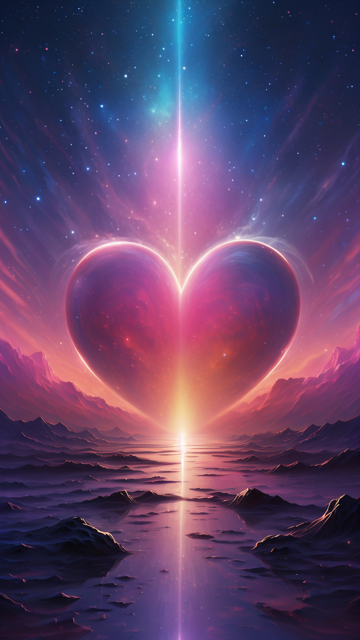 爱心形状,这一象征着温柔与关爱的图形,在粉色背景的映衬下更显柔情蜜