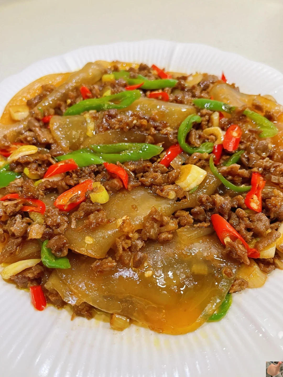 今天做肉沫粉皮酸酸辣辣的口感搭配肉末的香味妥妥的下饭菜山药