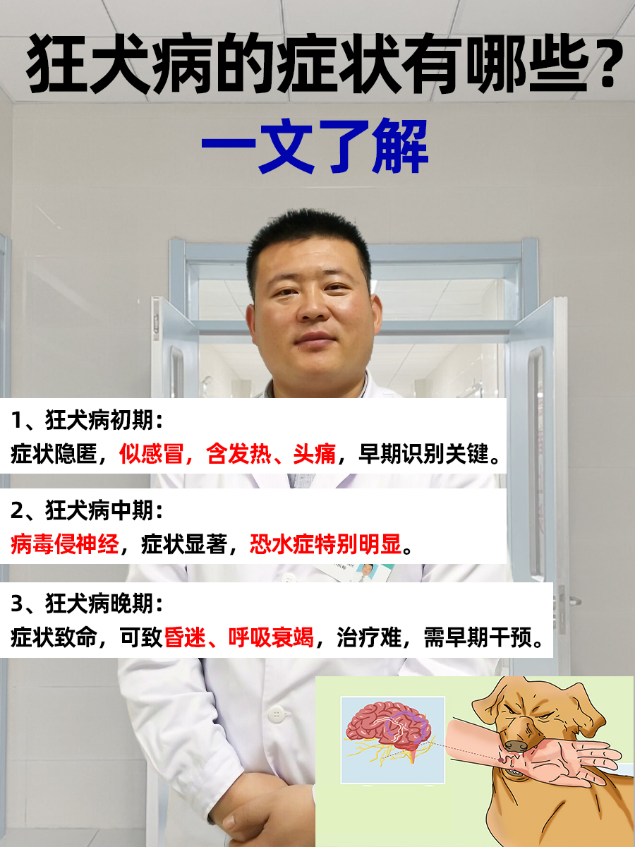 怎么判断人得了狂犬病图片