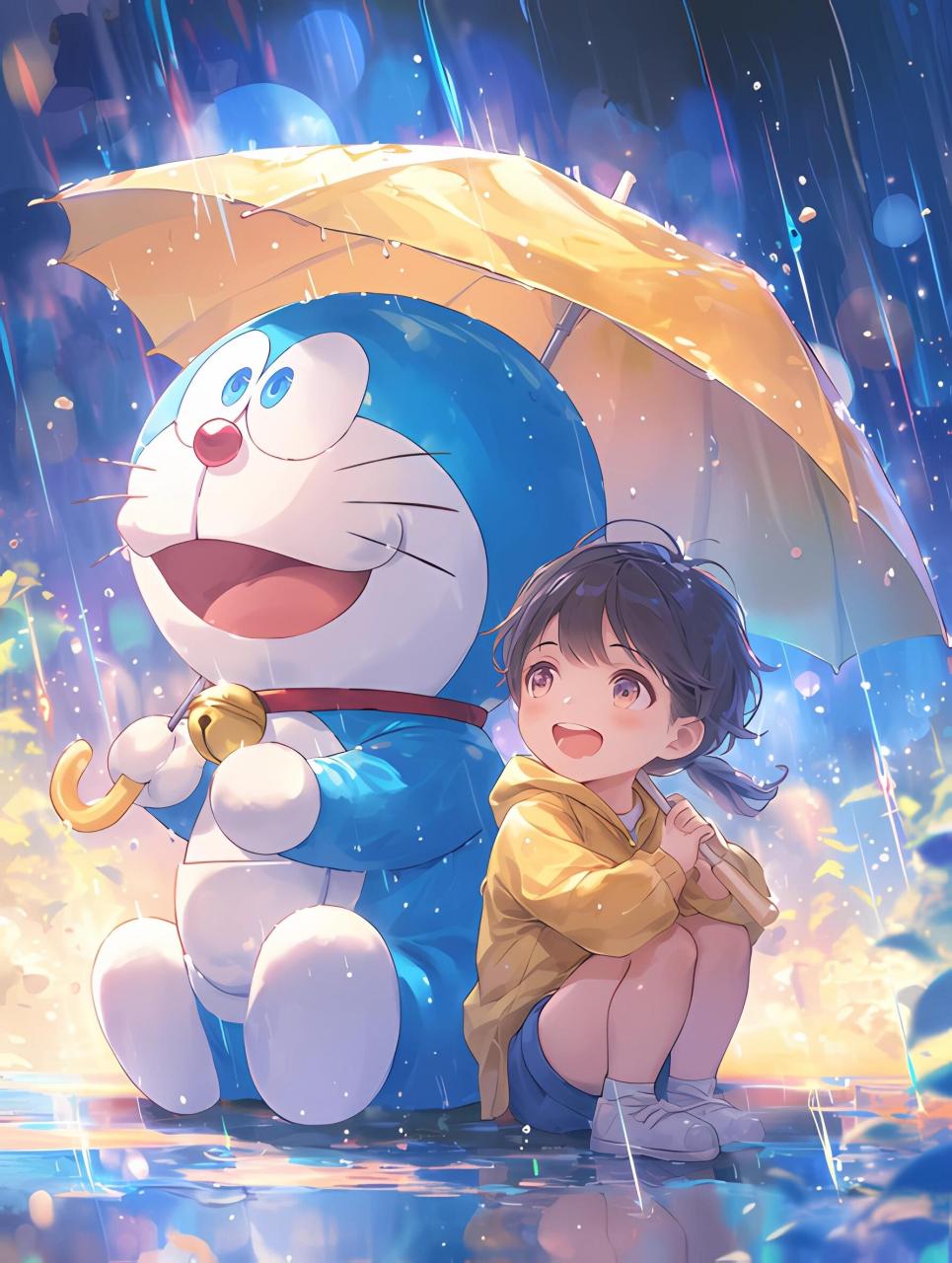 🎈哆啦 a 梦那圆滚滚的身体,萌萌的表情,一出现就瞬间抓住了我的心