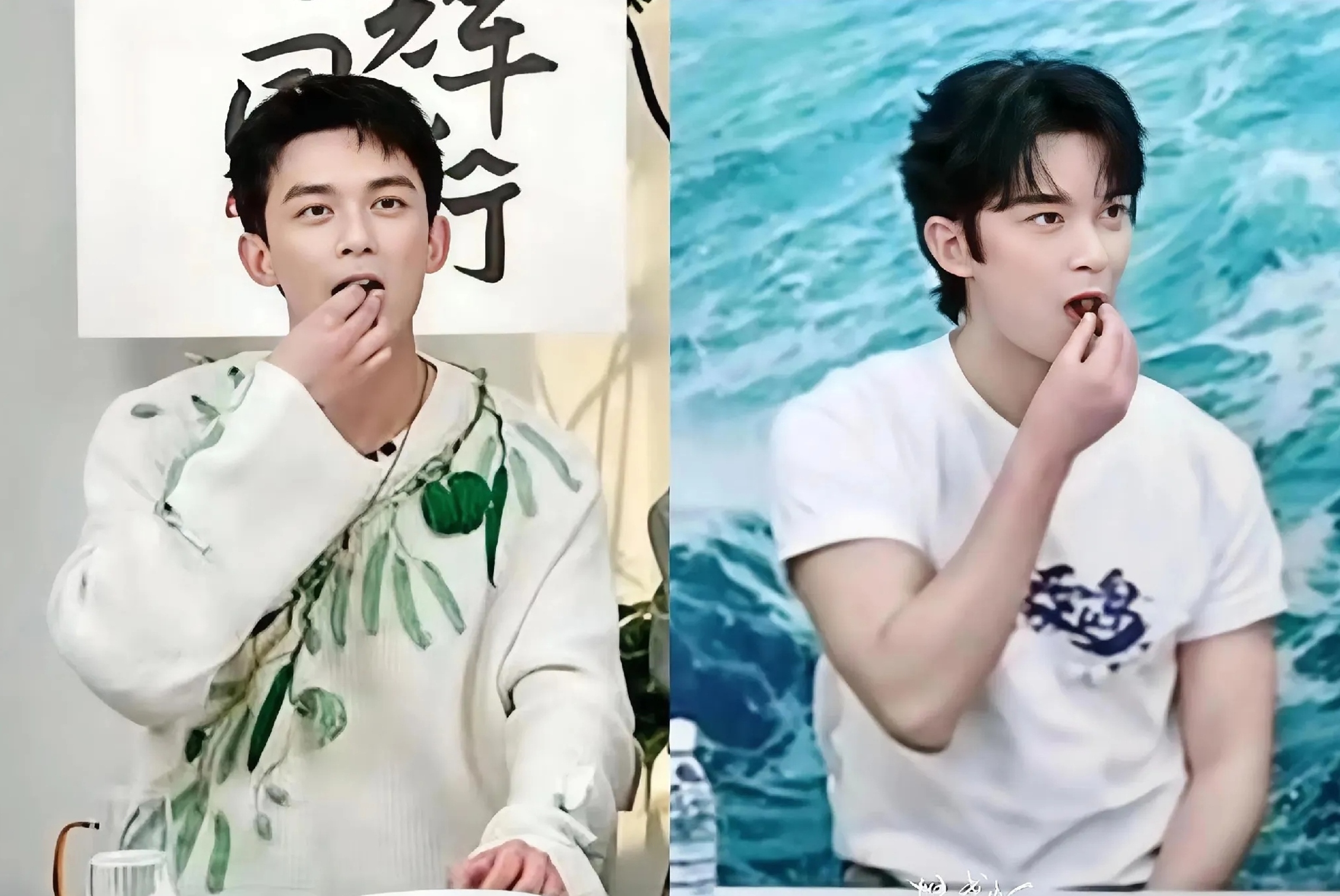 吴磊吃蓝莓吃出"专属投喂"了!