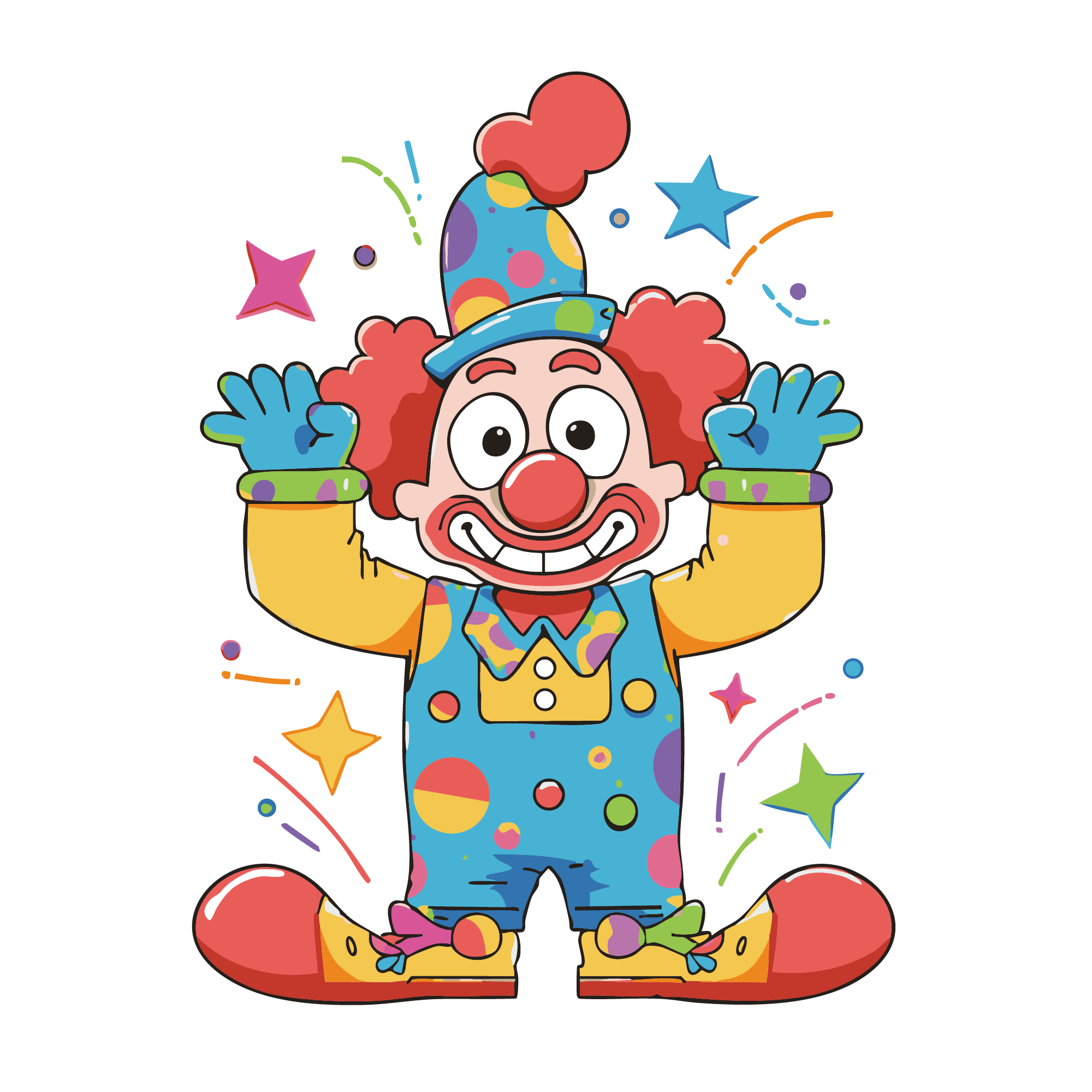 萌趣小丑愚人节必备素材来啦~ 预备搞怪的小伙伴请快收好