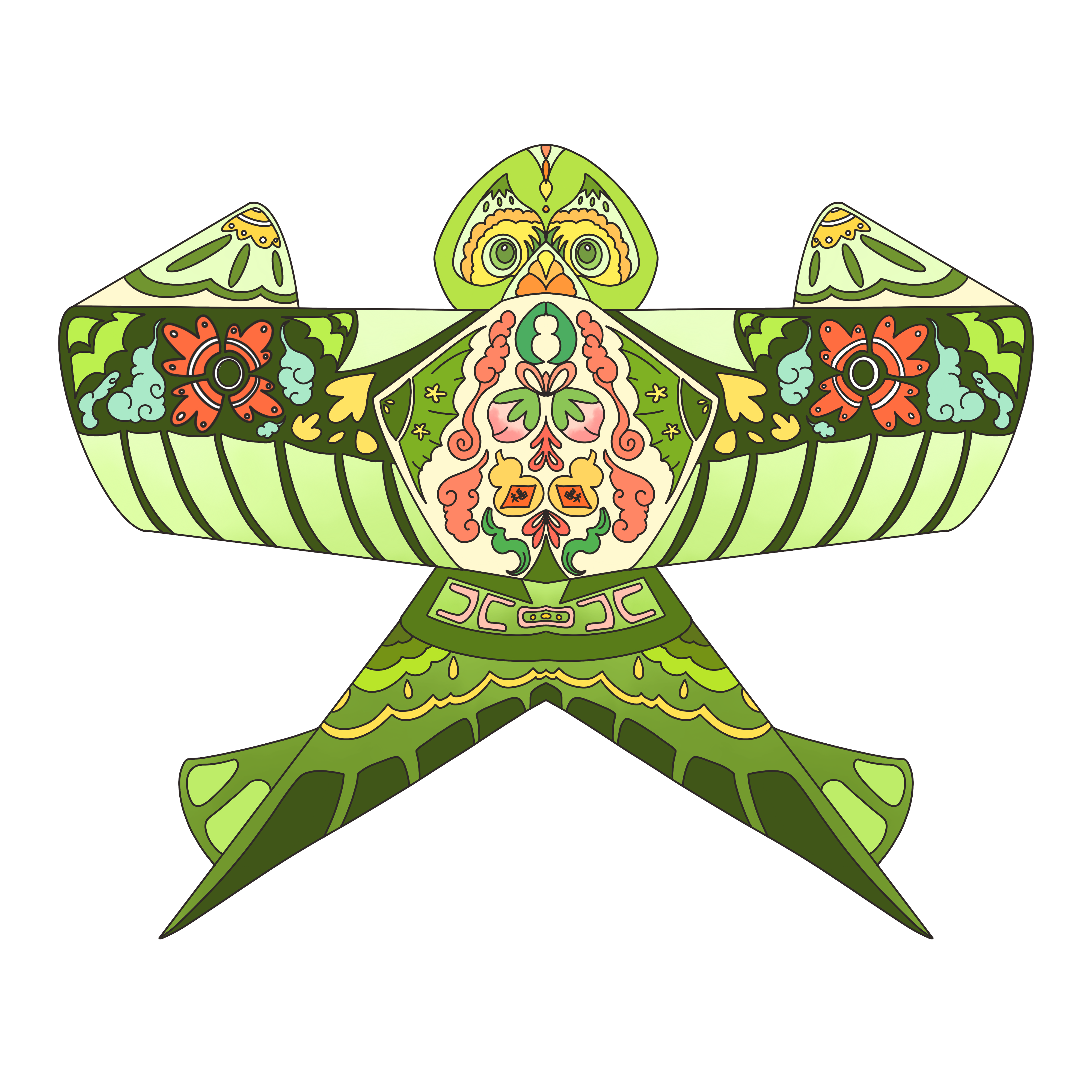 迟日江山丽,春风花草香 春日"风筝""纸鸢"免抠png素材来啦