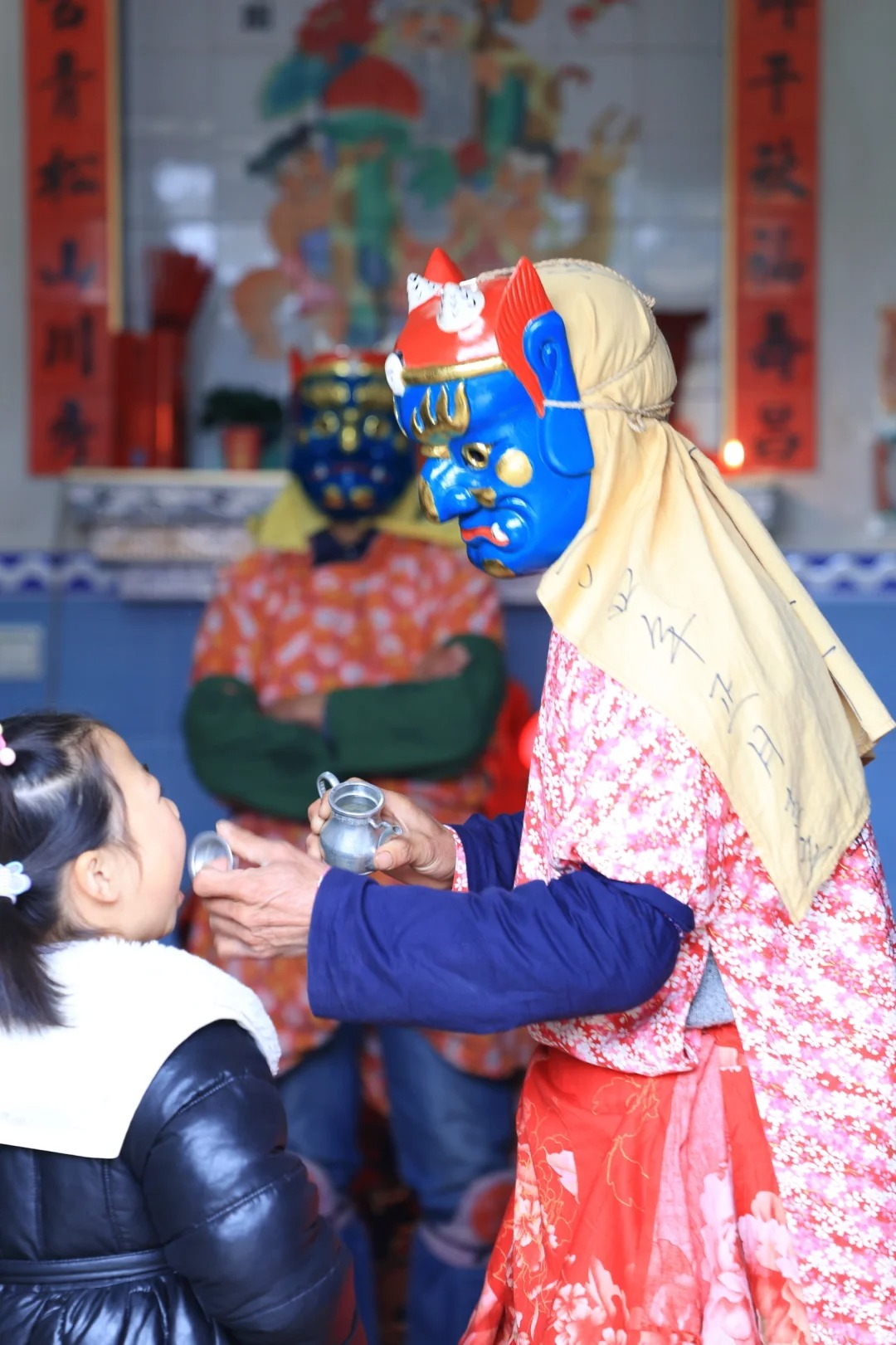 江西抚州市南丰县南丰跳傩有着中国古代民间舞蹈活化石的美称傩舞