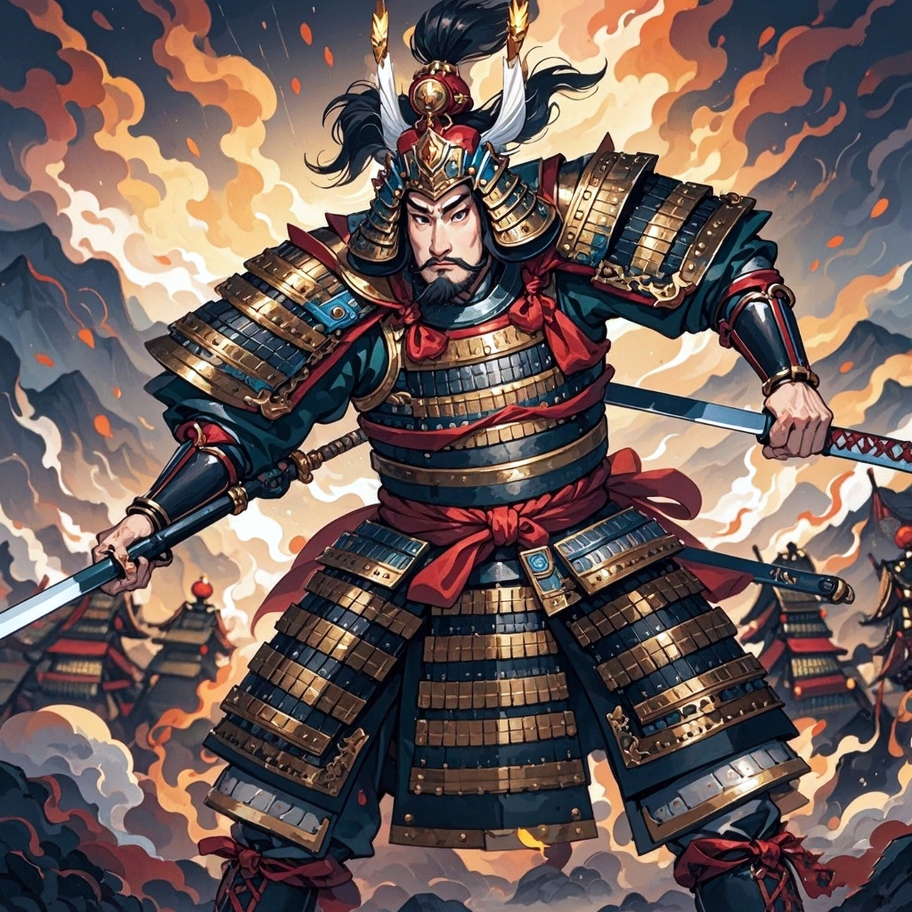 日本战国武田信玄手中的二十四将中有一员大将升迁的相当快.