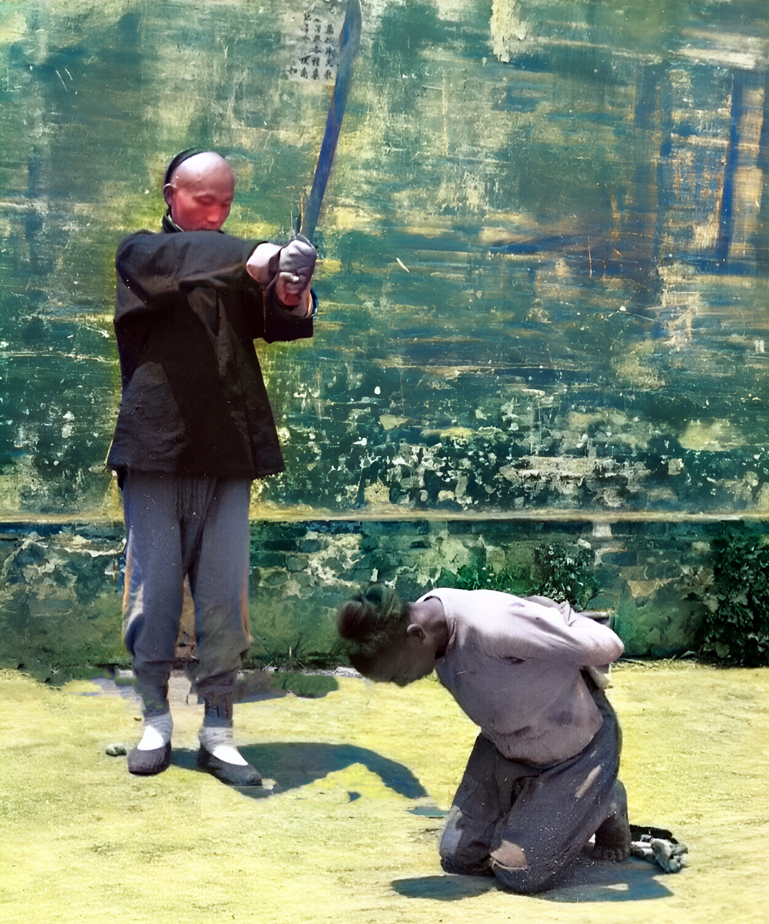 1903年,清朝一名看起来和蔼老实的老刽子手