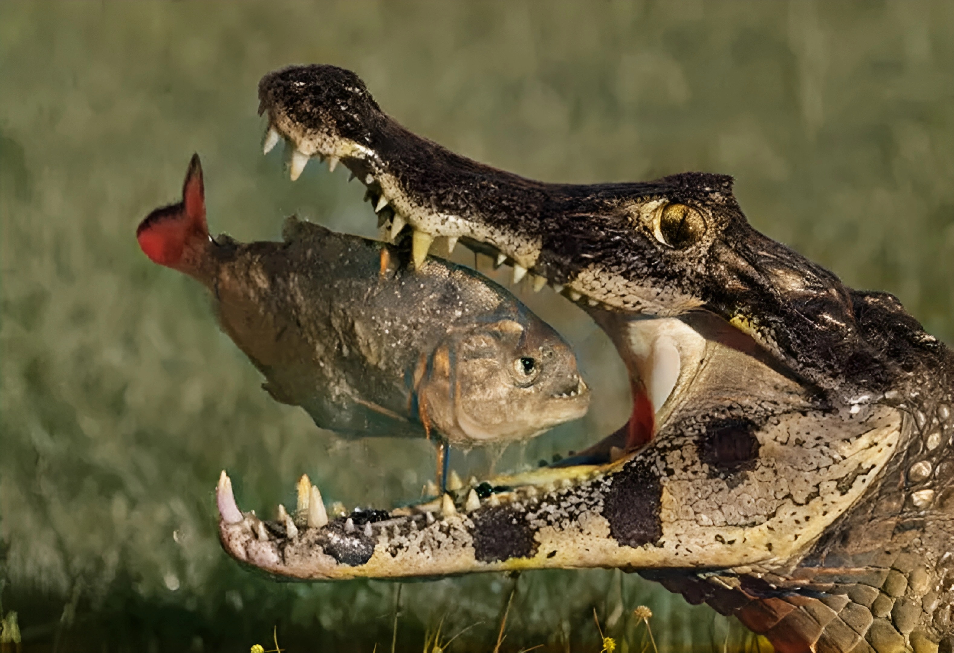 其中最吸引人的莫过于他们为顾客提供与鳄鱼共同进餐的服务项目