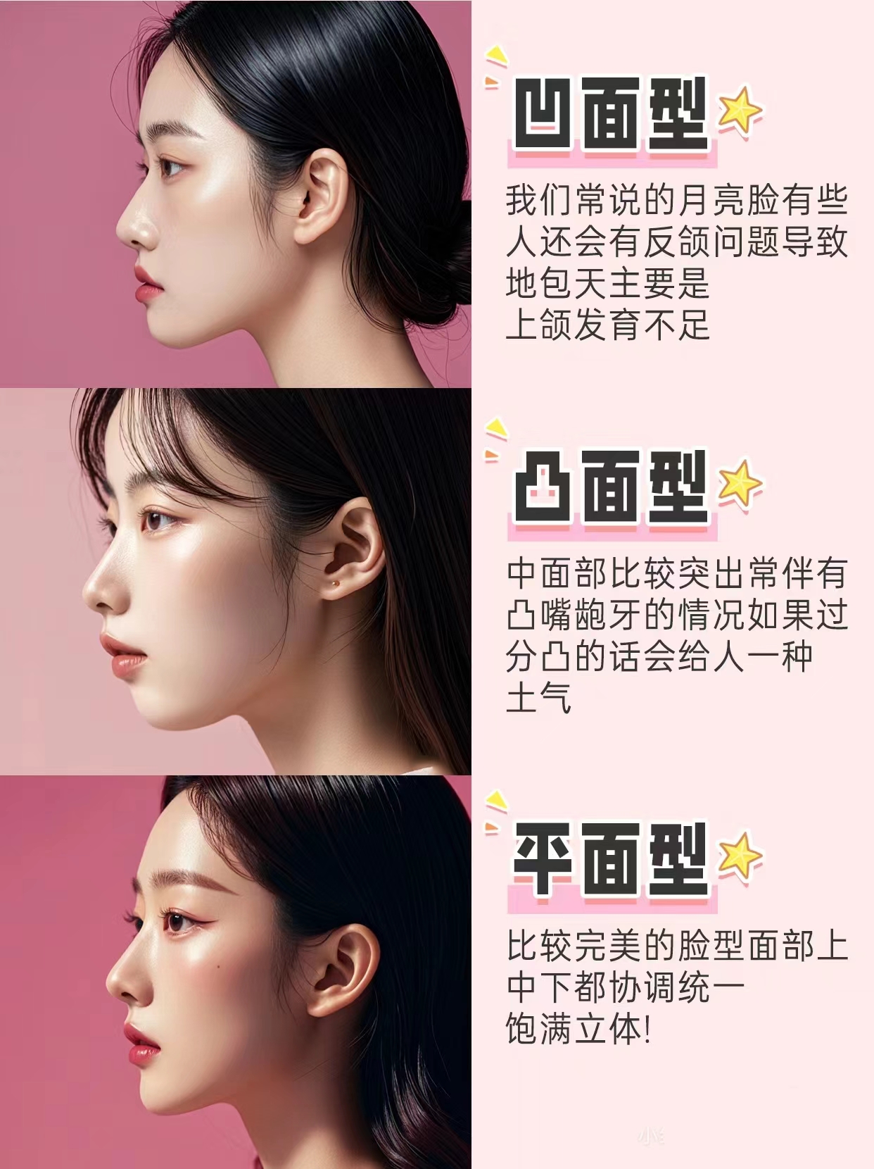 脸凹型脸颌面的关系面部脸型,直面凹面和凸面凹脸型图片凹面型脸图片