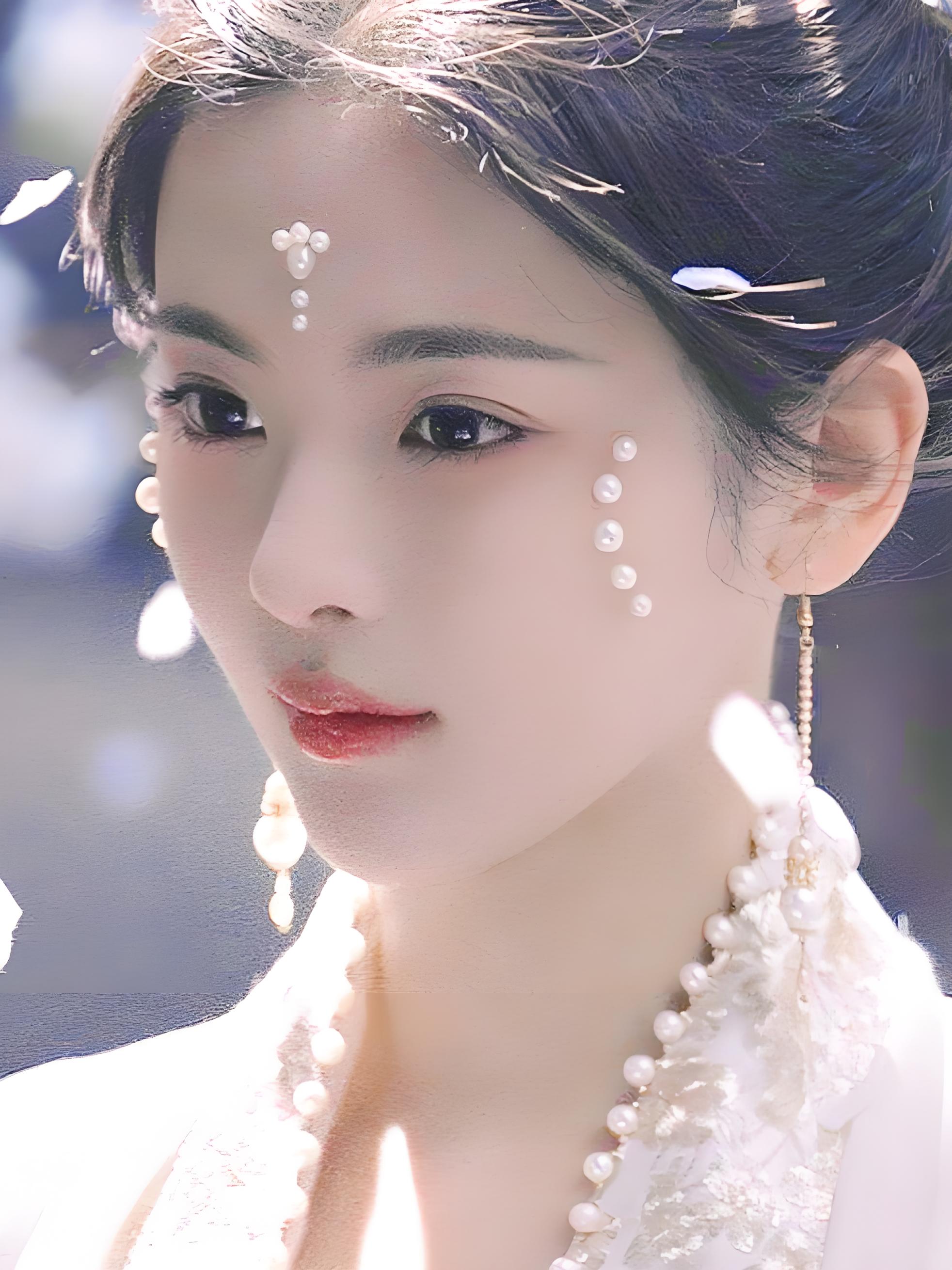 热度还迅速突破珍珠妆美人古装墨雨云间珍珠妆珍珠妆容图片墨雨云烟