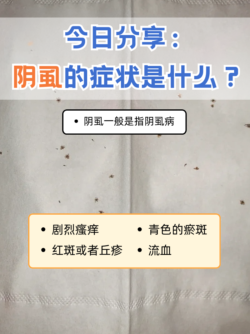 阴虱一般是指阴虱病,当我身体受到阴虱的感染后,可能会陨成
