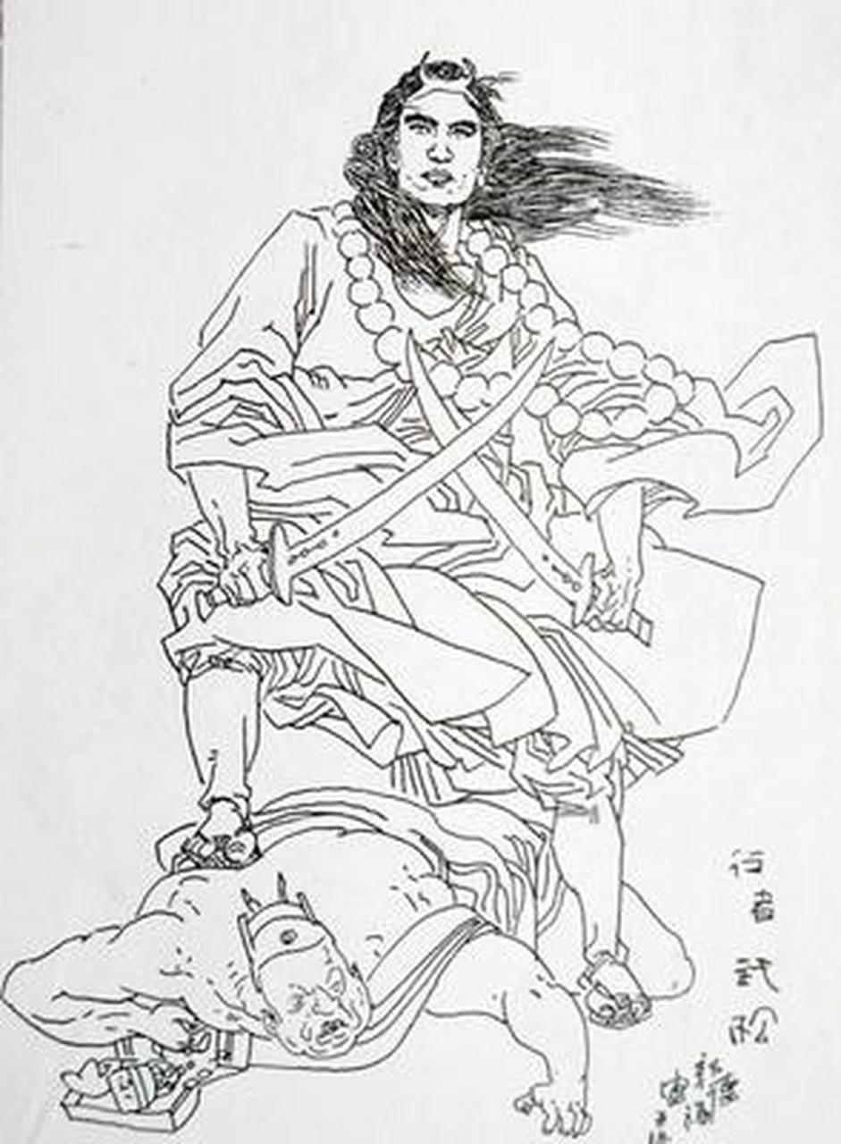 梁山暴力美学课代表——武松  武松,江湖人称"行者",又因为排行第二