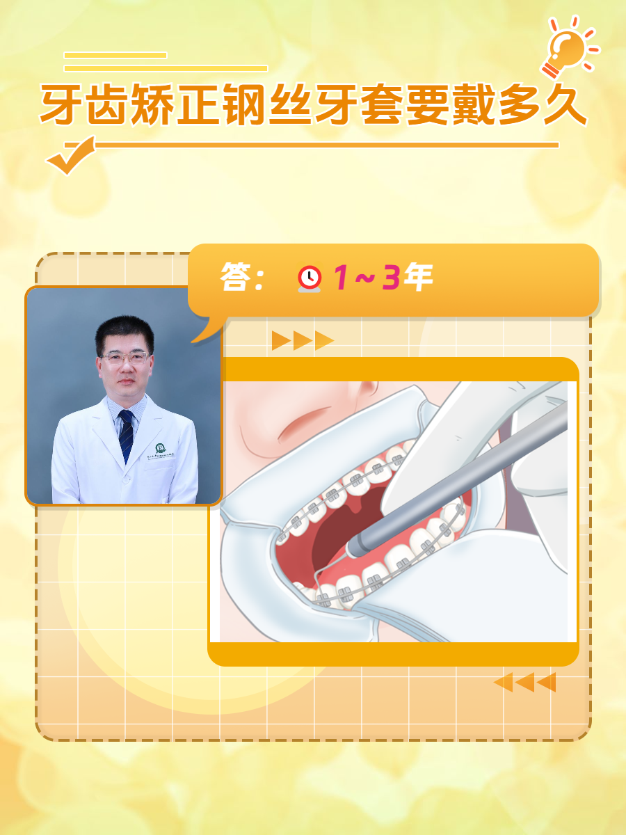 牙齿矫正钢丝牙套要戴.@口腔正畸科常少海医生的动态