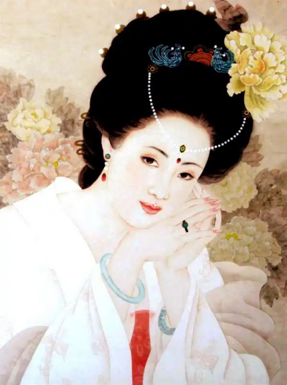 安䘵山杨贵妃细节描写图片