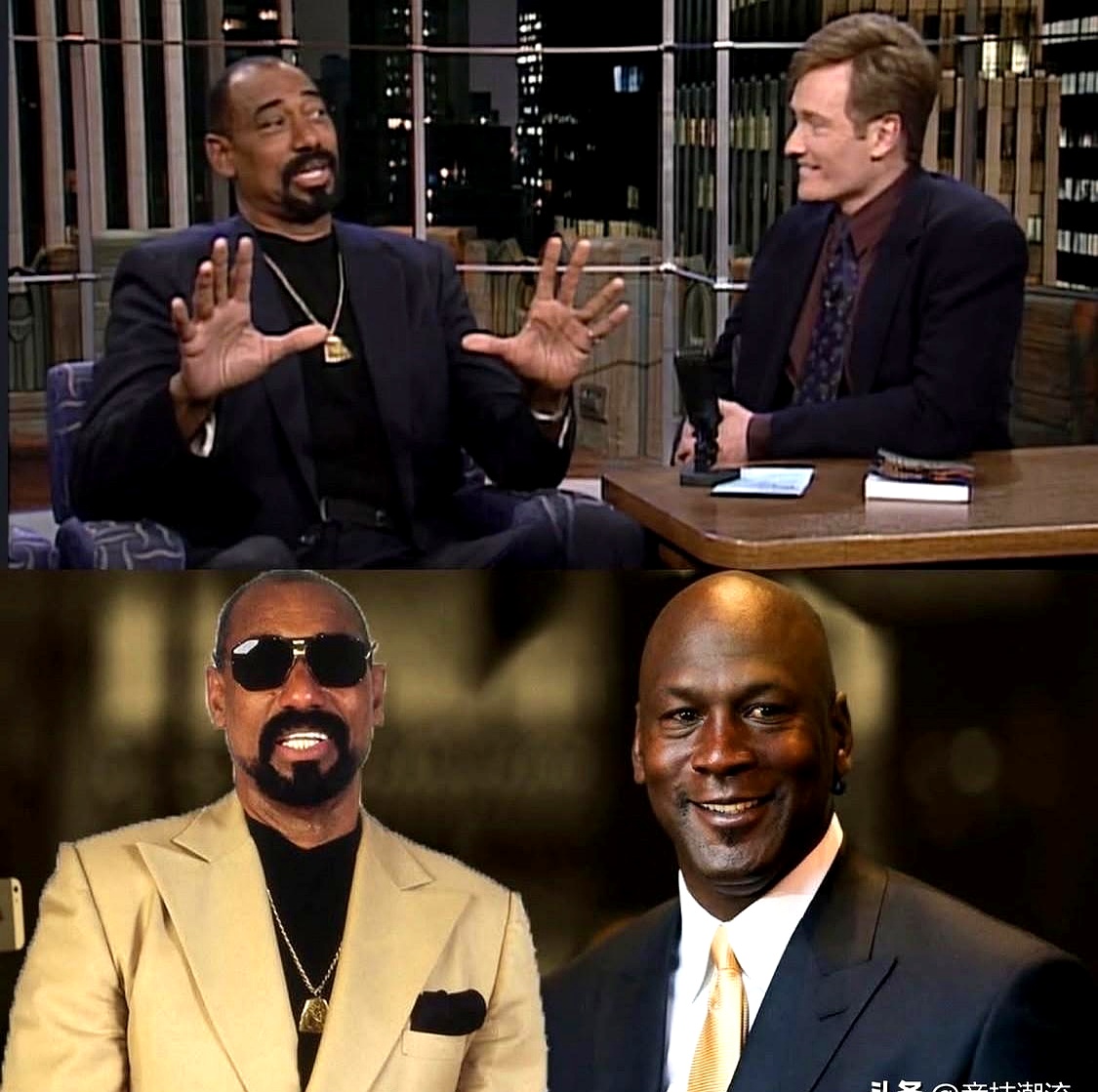 张伯伦在1997年参加康纳·奥布莱恩的节目时聊到迈克尔·乔丹,他说:"