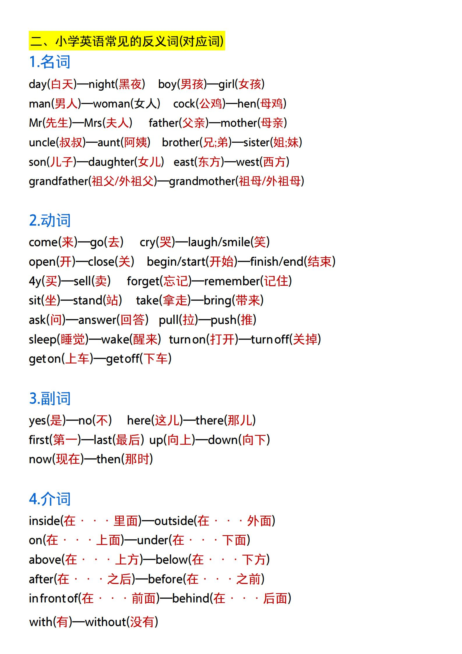 小升初英语暑假衔接必背单词知识点汇总  给娃收藏!