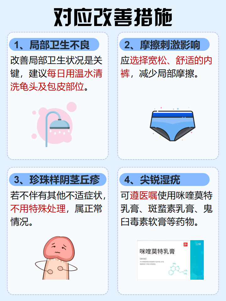 平时不注意卫生易引发炎症,皮肤受刺激也会长疙瘩