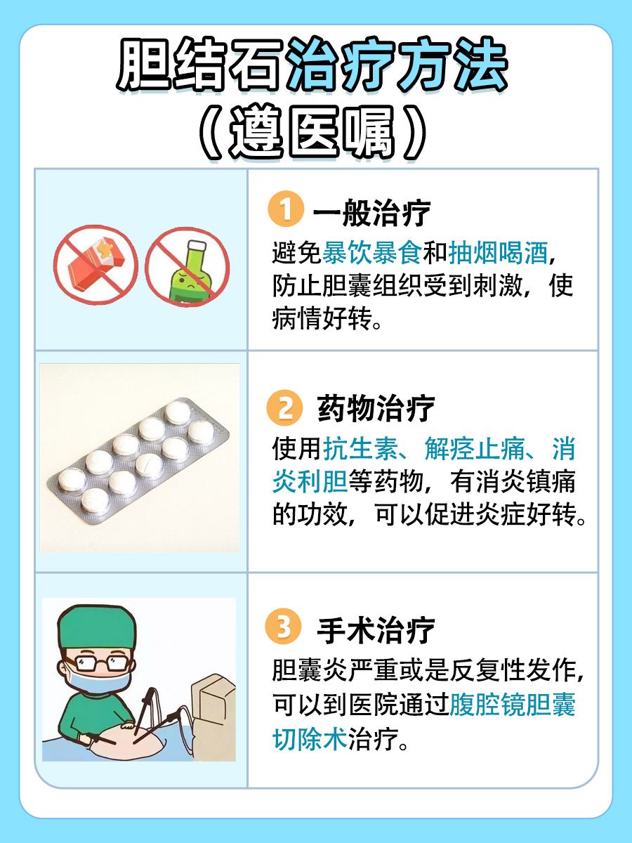 胆结石治疗办法不少