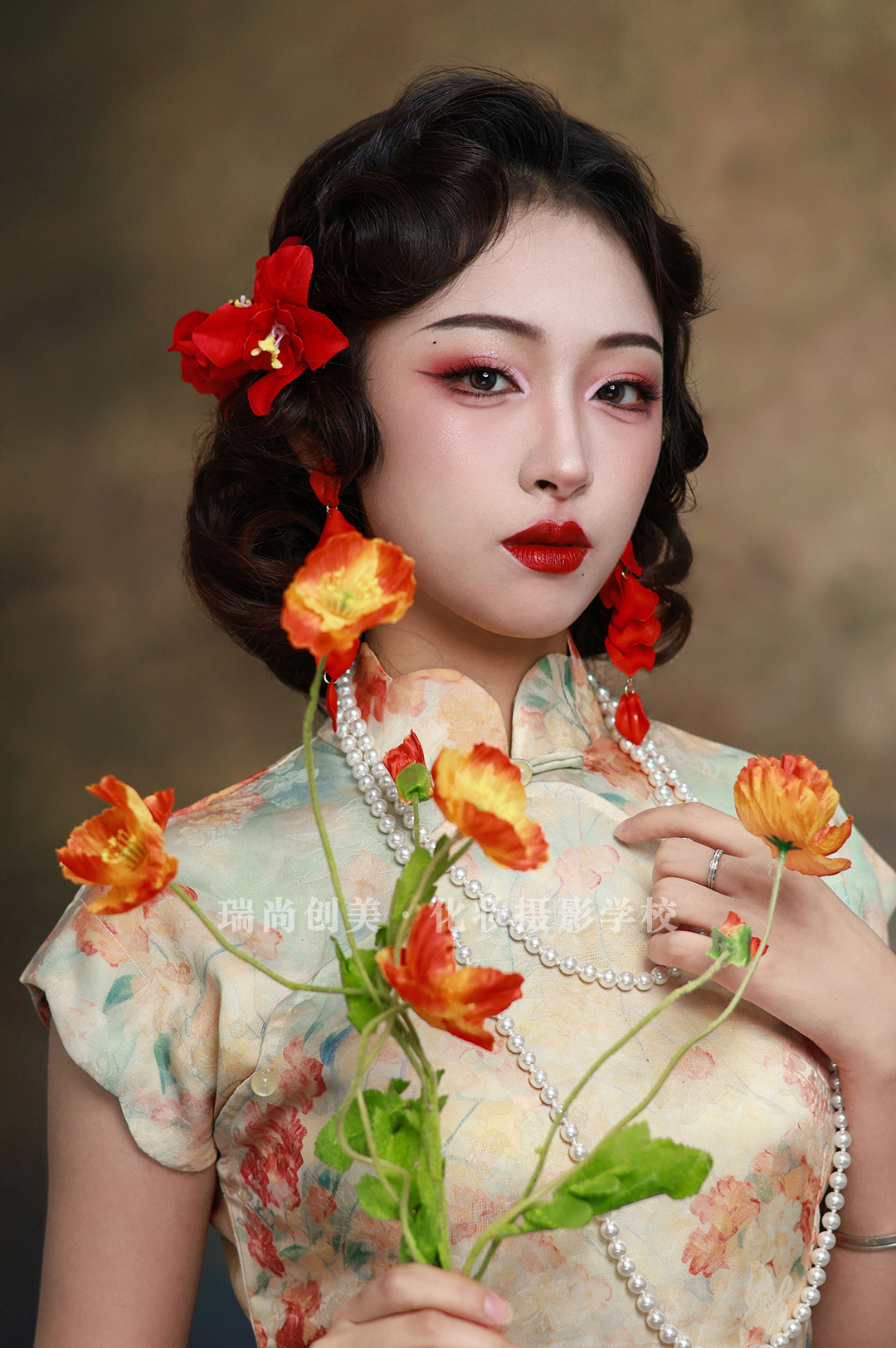 东方韵美复古民国风旗袍妆