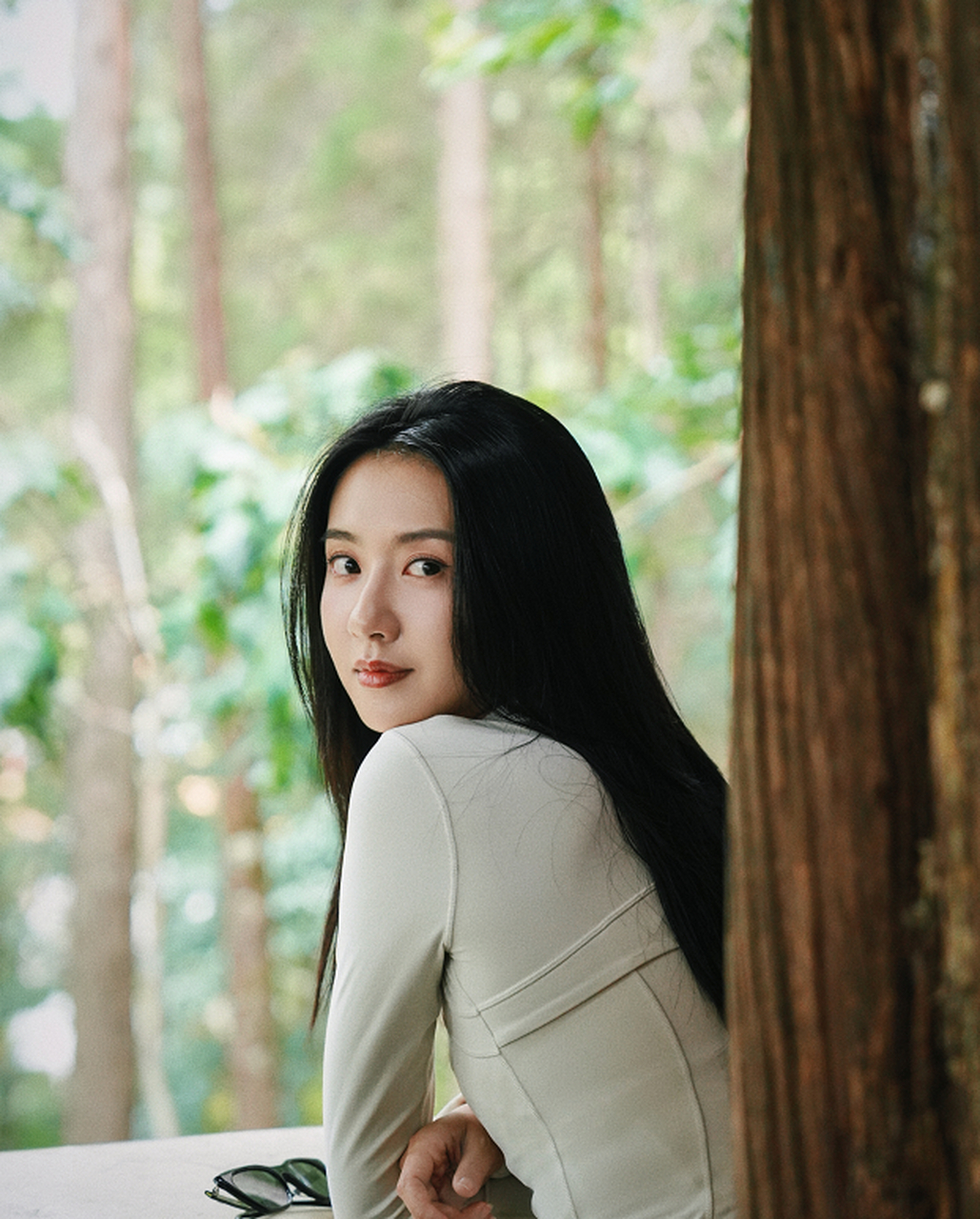 许龄月的森女系美照