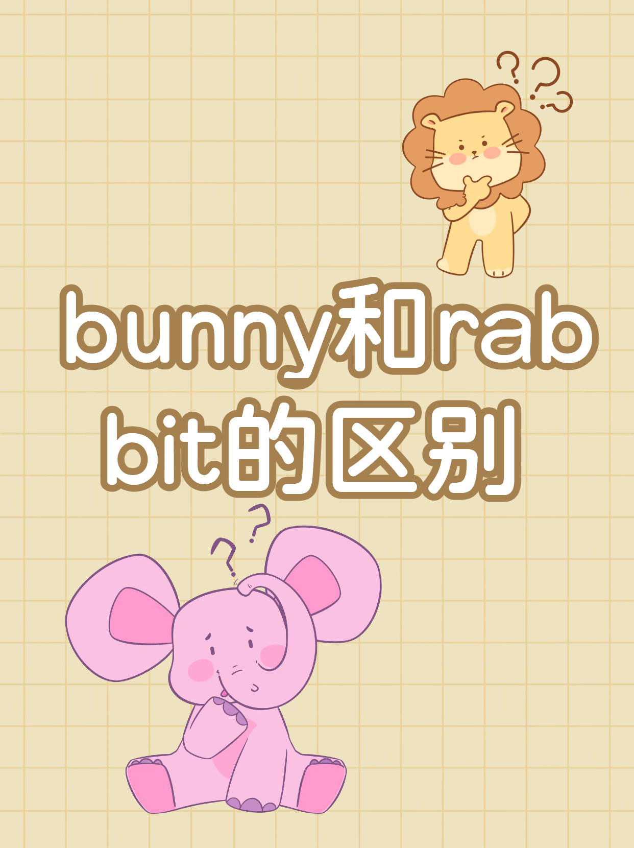 bunny和rabbit的区别