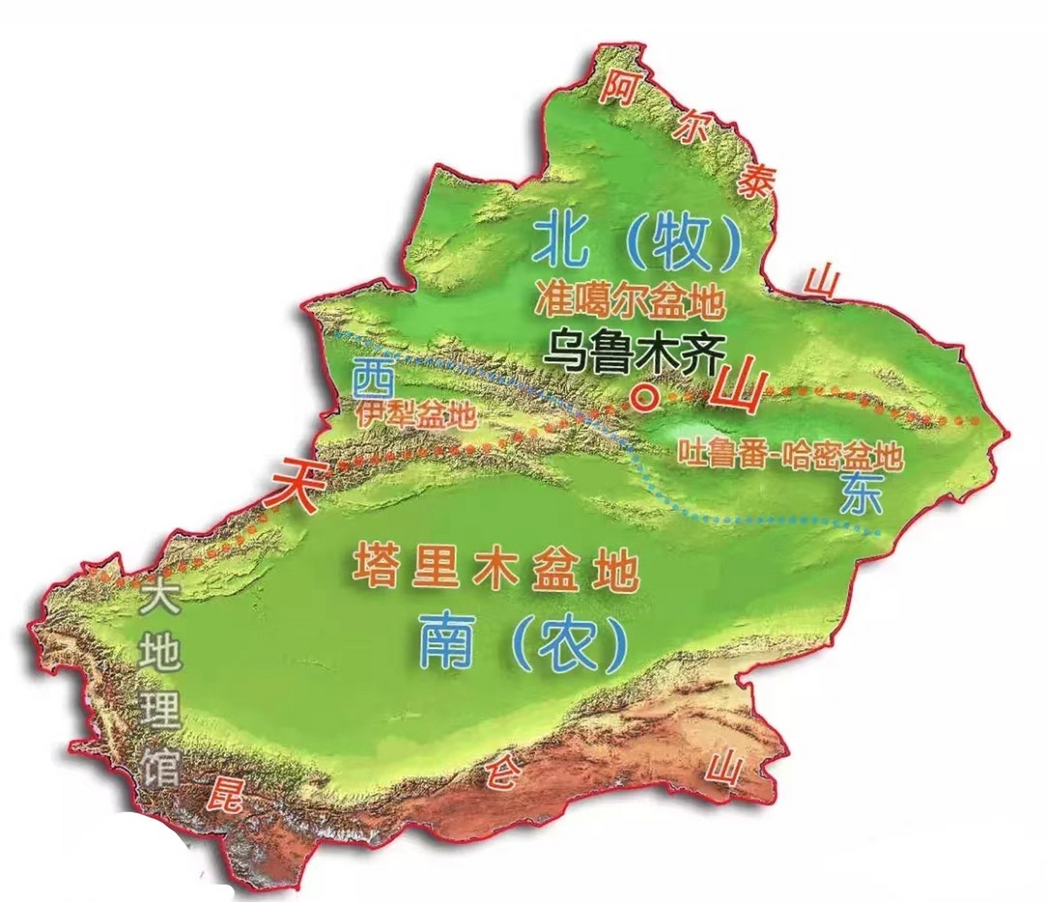 新疆=3个法国 新疆=4个日本 新疆=16个韩国 新疆=100个北京 新疆=260