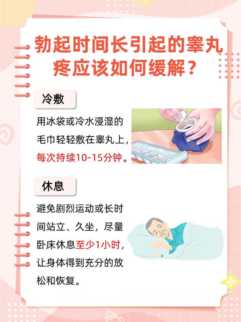 睾丸疼带的整条腿酸痛图片