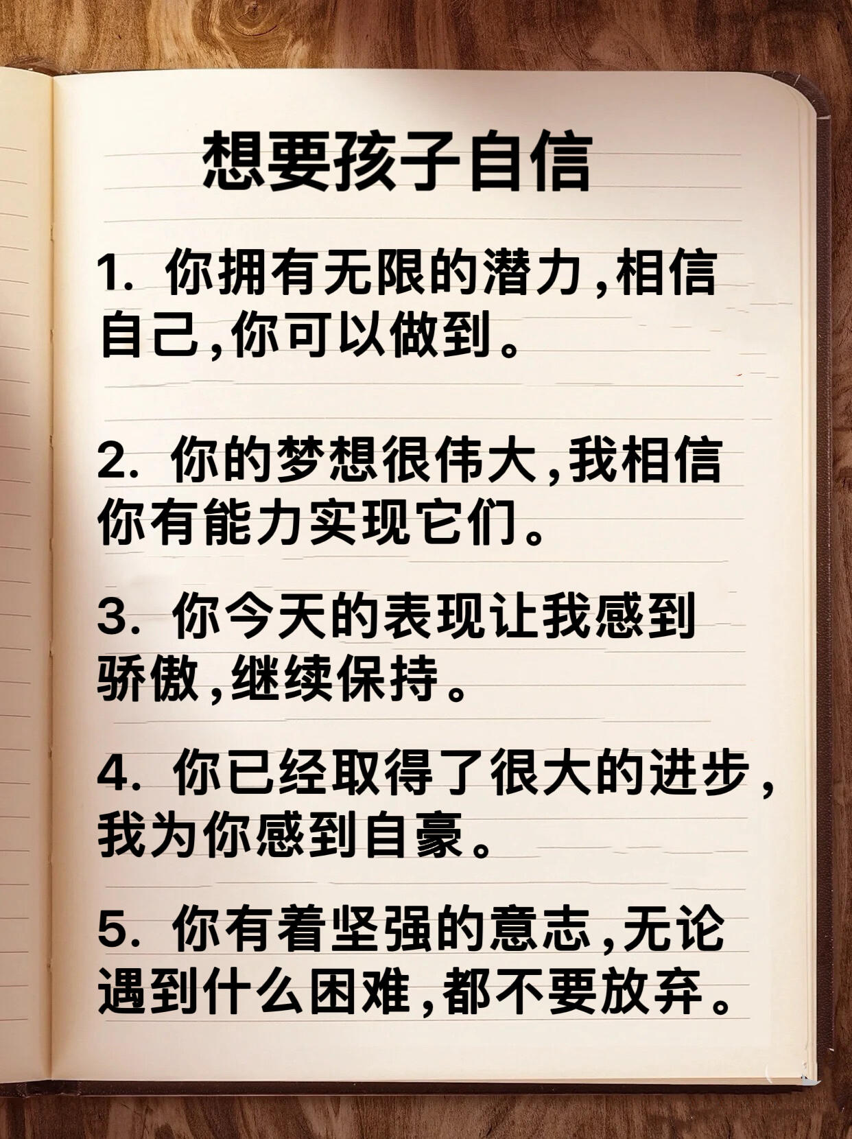 你的梦想很伟大,我相信你有能力实现它们