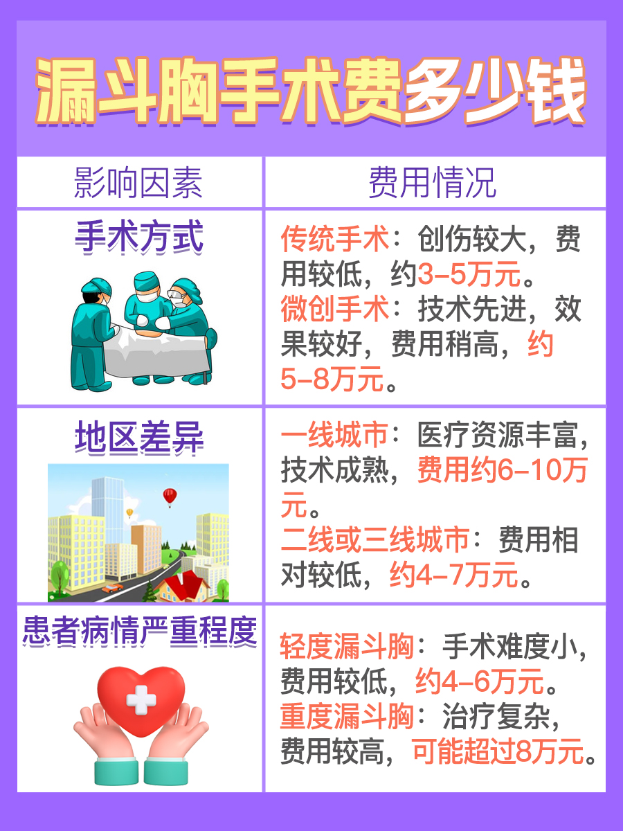 带你了解,漏斗胸手术得花多少钱?