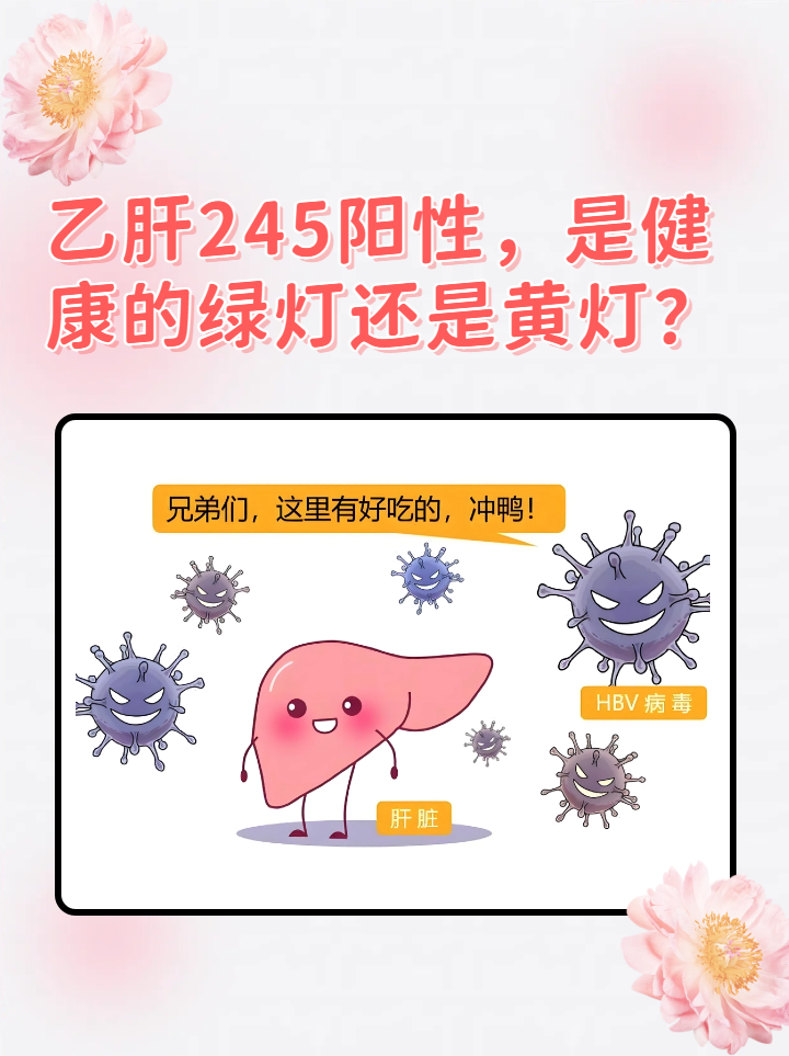 乙肝245阳性,是健康的绿灯还是黄灯?