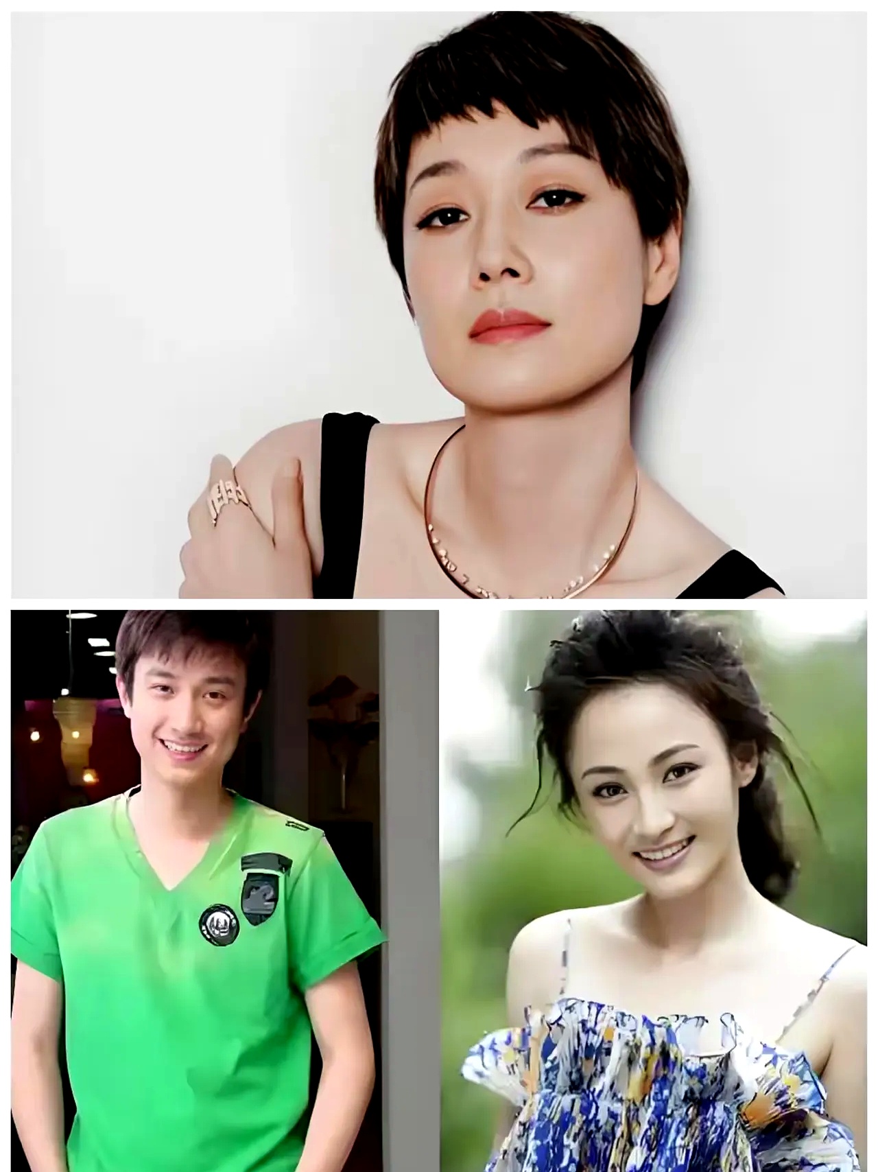 化妆师手里的粉扑刚沾上她的脸颊助理就慌慌张张把手机递了过来