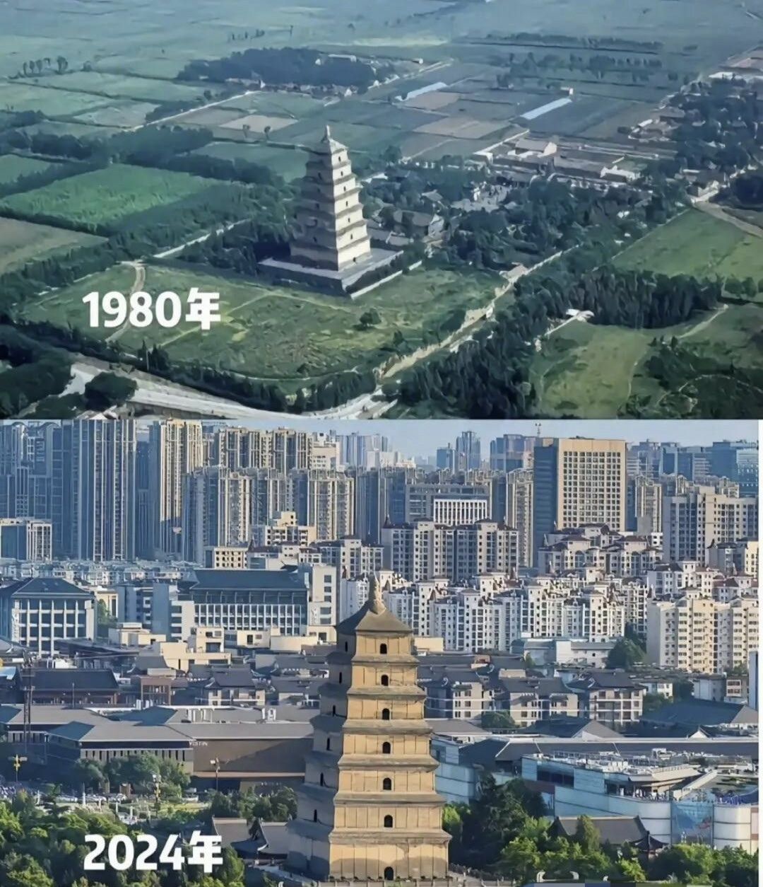 90年代大雁塔周围照片图片