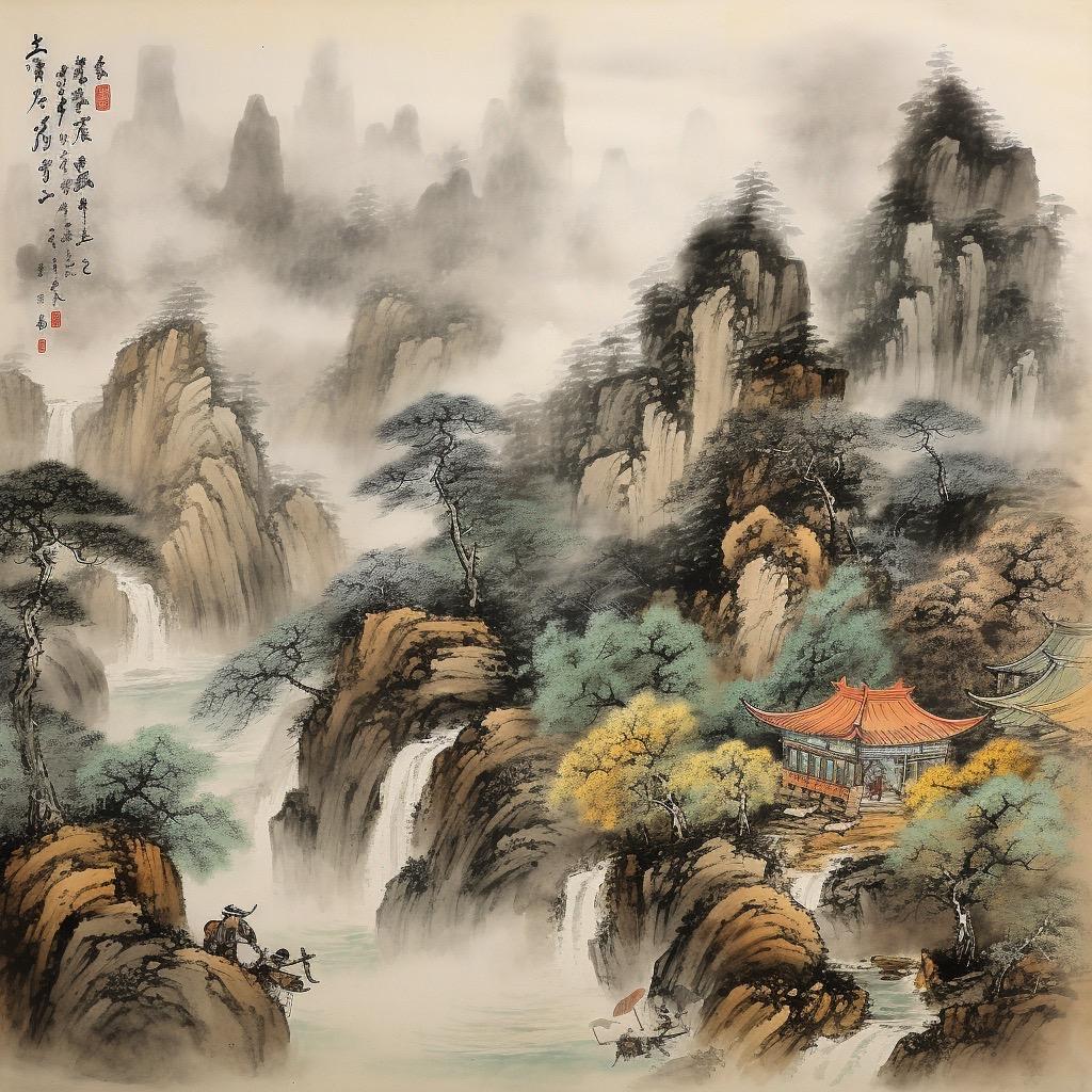 赏画之时,仿若能沉浸在这精美的画面中,领略到山水的无穷魅力