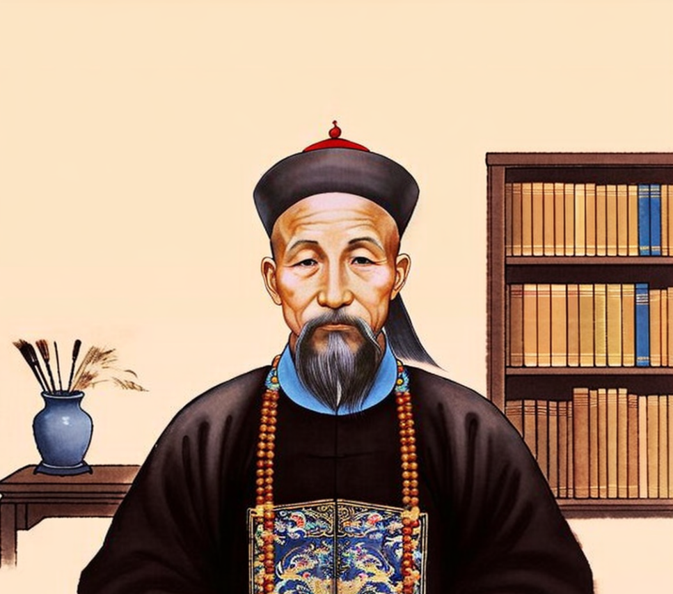 勤则寿,逸则夭曾国藩彩绘《曾国藩传》插图曾国藩头像曾国藩卡通图片