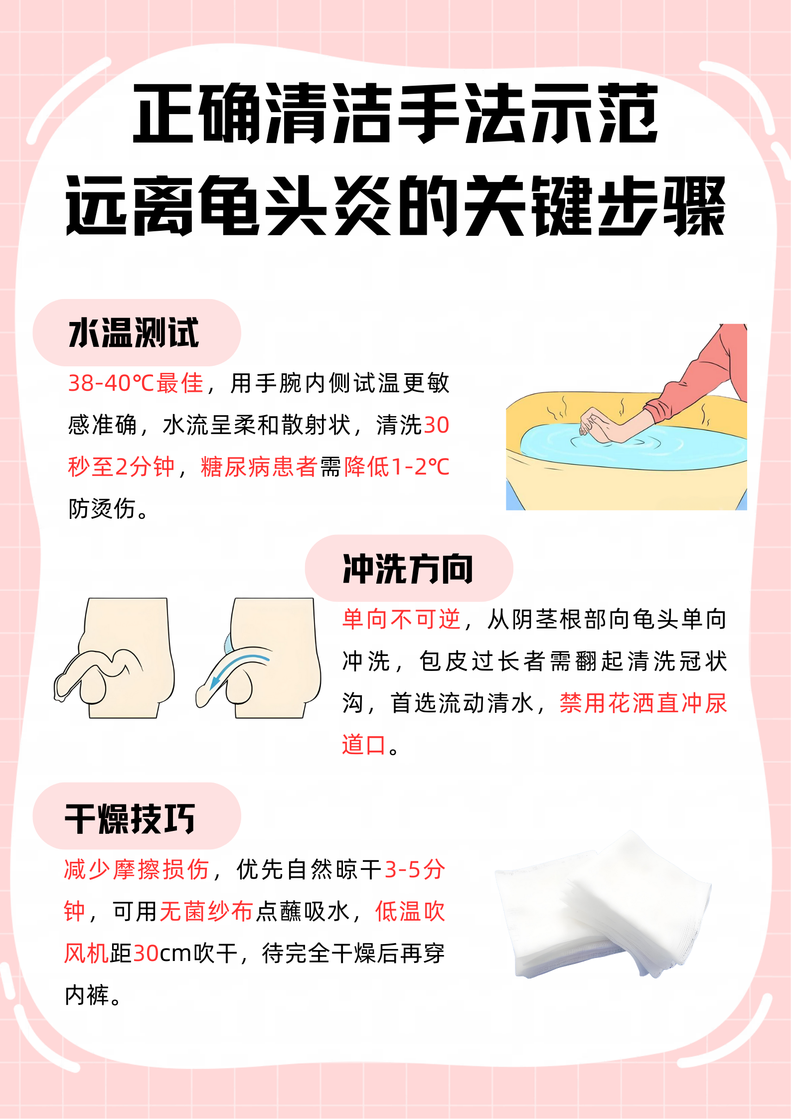 龟头突然红肿刺痒还冒红点?今天将根源一次性说透!