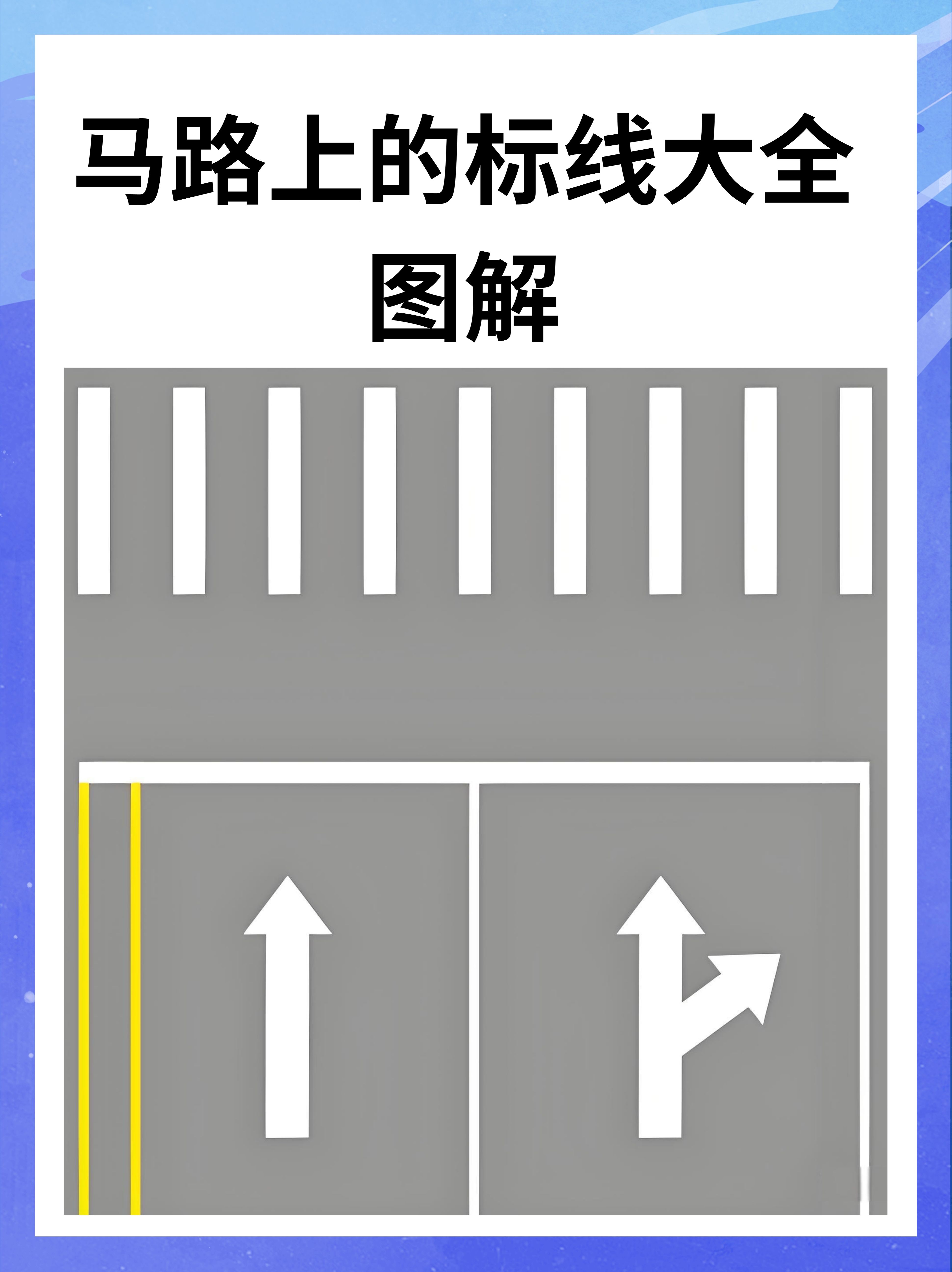 交通标线图片大全解释图片