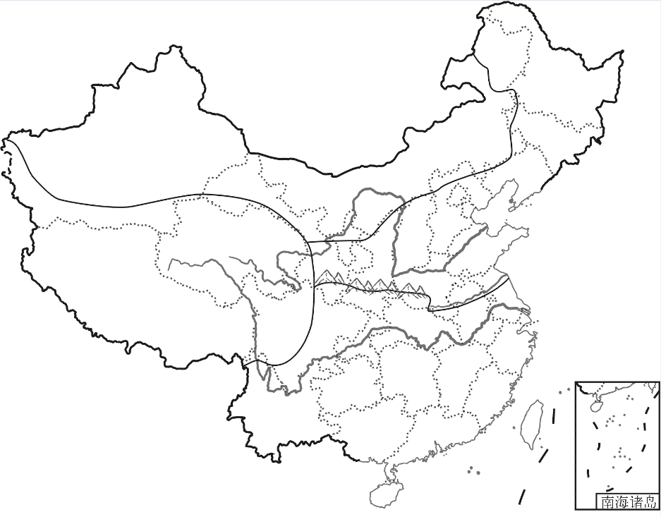 秦岭淮河分界线等温线中国1月0°c等温线图1月0℃等温线秦岭淮河一线