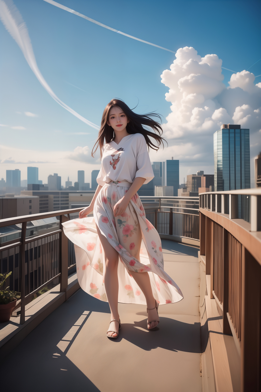 动态连更挑战# #ai美女图片# #美女# #ai美女壁纸# 	雨后的街巷切新