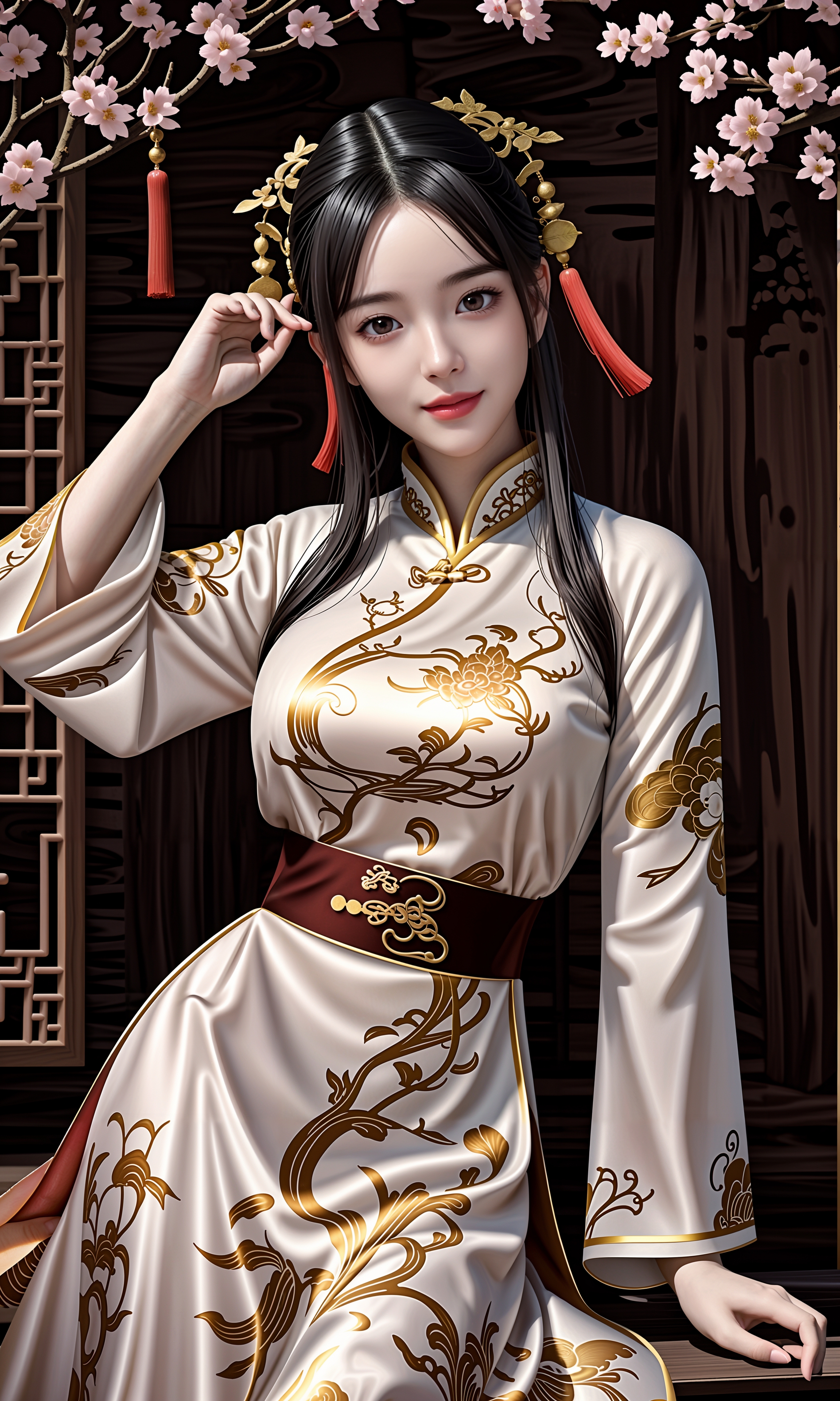 动态夏日征集令# #ai美女图片# #美女# #ai美女壁纸# 	白衣如雪的