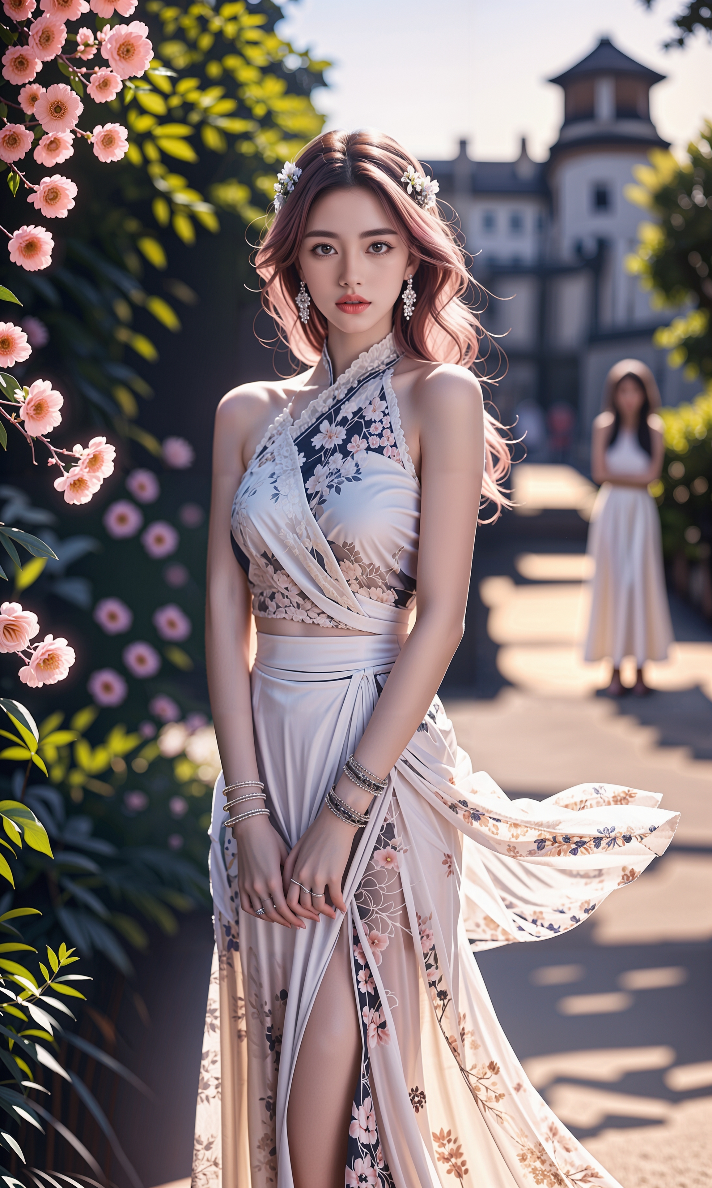 动态连更挑战# #ai美女图片# #美女# #ai美女壁纸# 	穿着绿色蕾靠