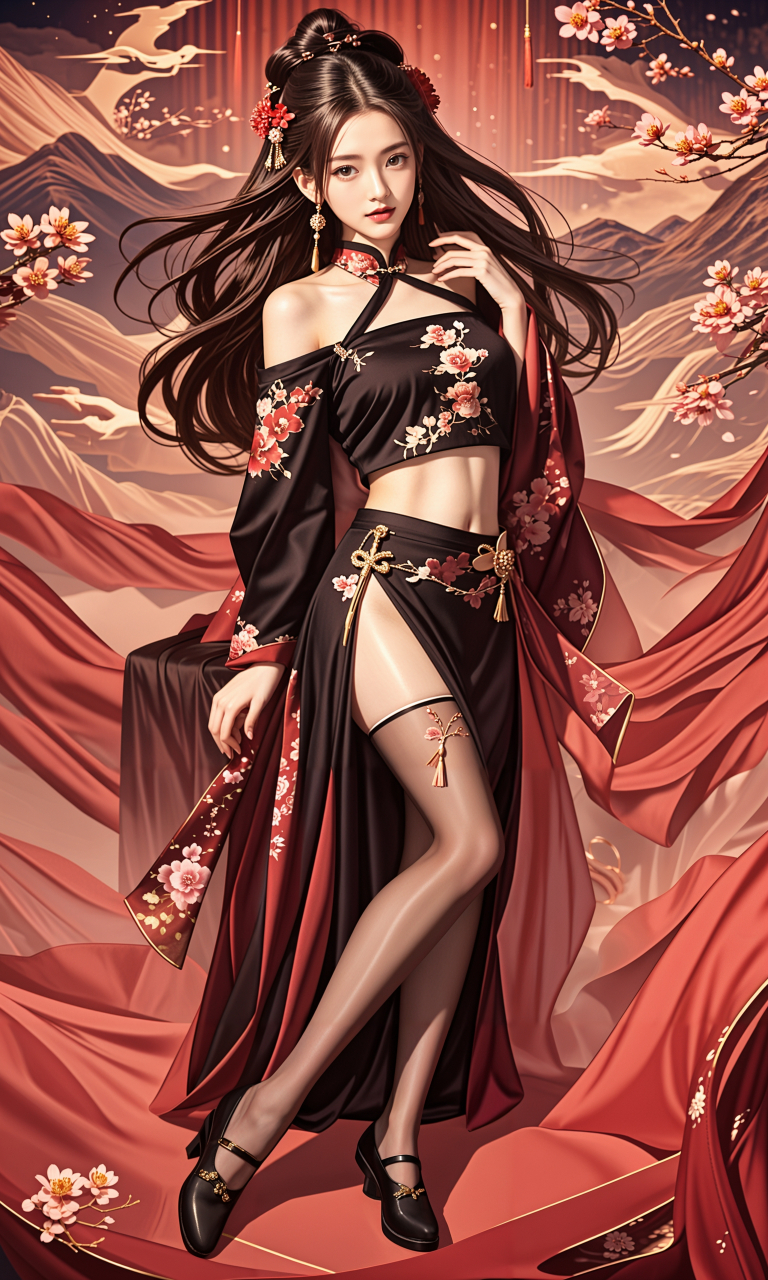 动态流量挑战赛# #ai美女图片# #美女# #ai美女壁纸# 	在古典风格的