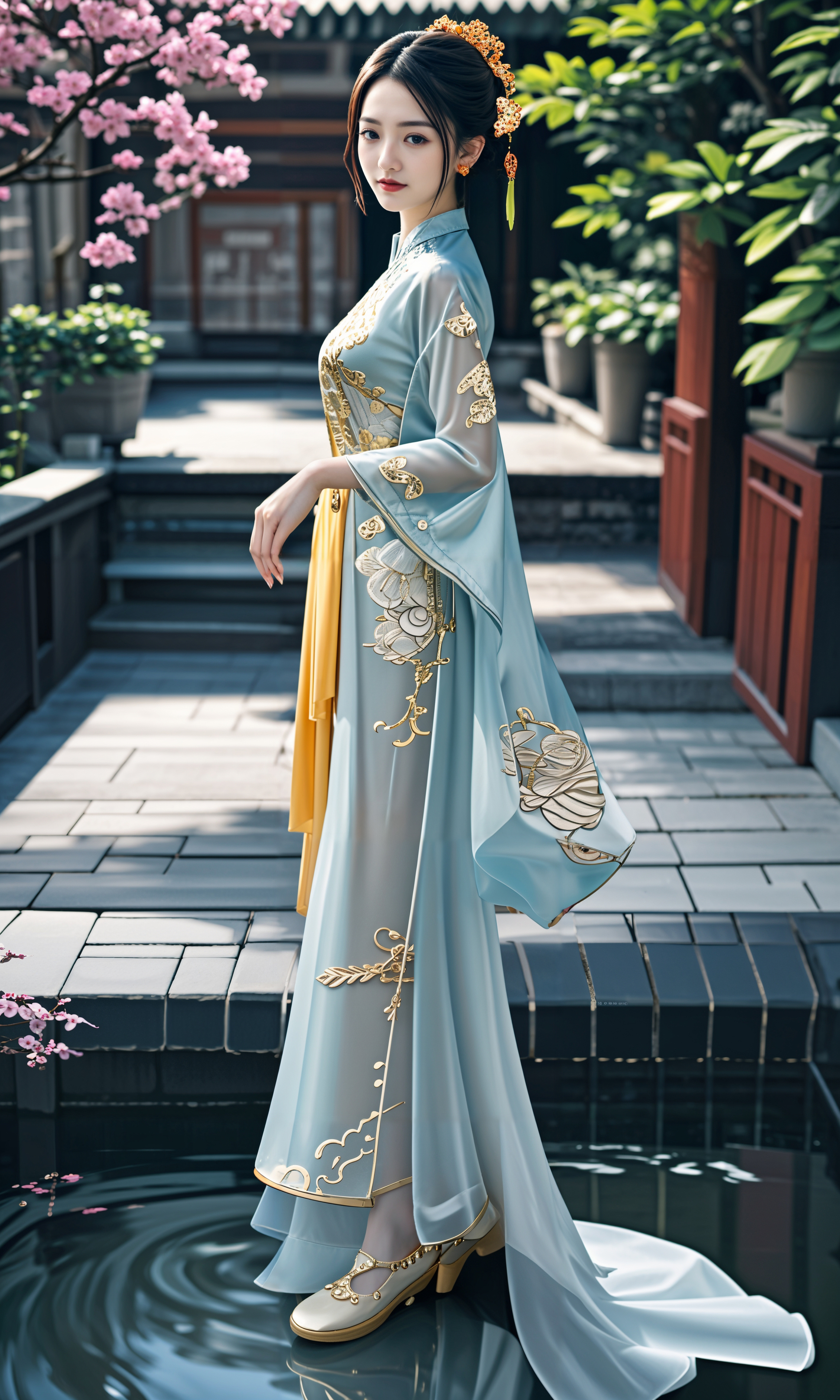 动态流量挑战赛# #ai美女图片# #美女# #ai美女壁纸# 	在古风十足的