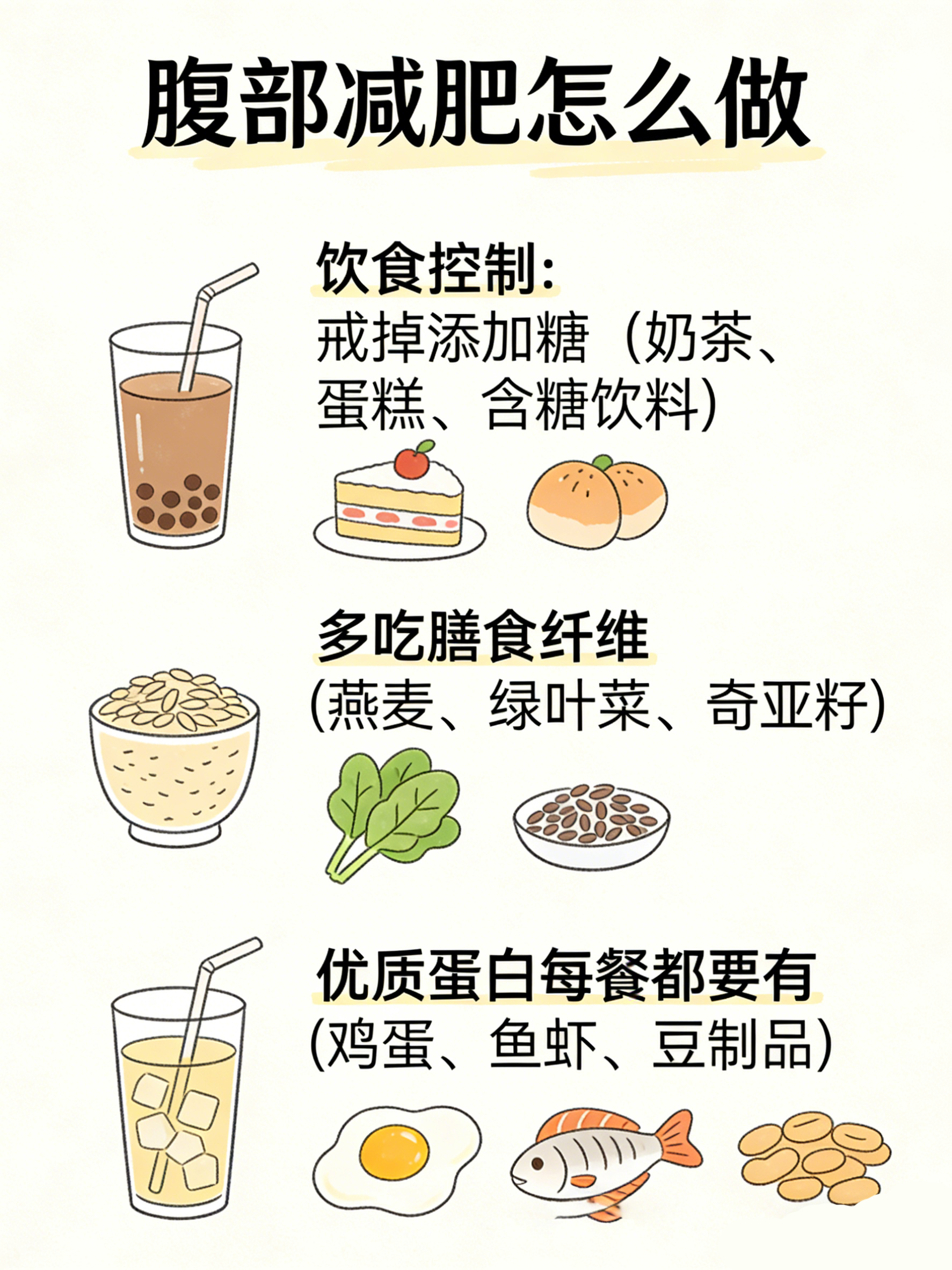 腹部减肥怎么做