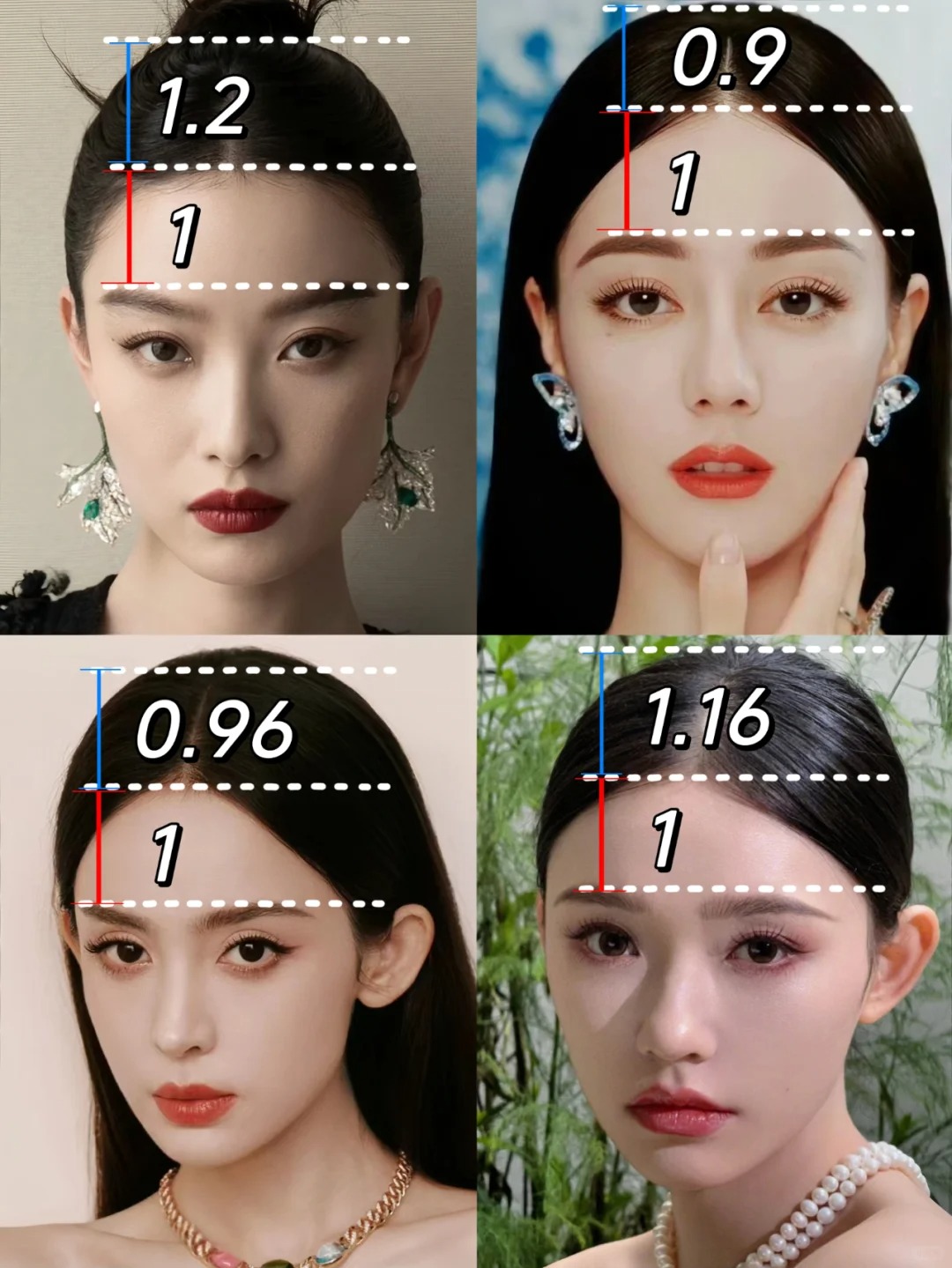 真正的大美女都没有高颅顶 每天发现一