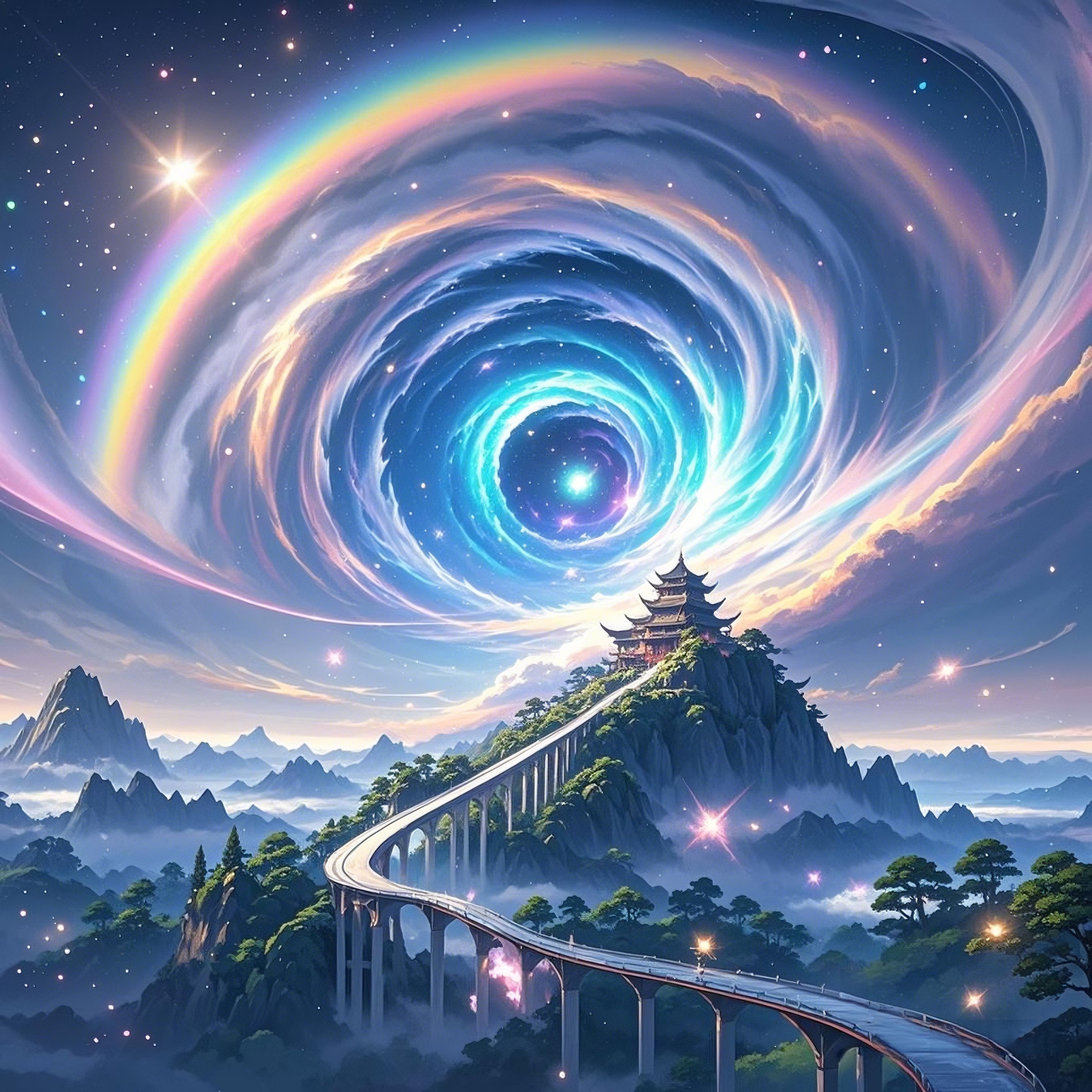 星云漩涡 在这无垠的宇宙中,星云漩涡以其独特的形态和色彩,诉说着