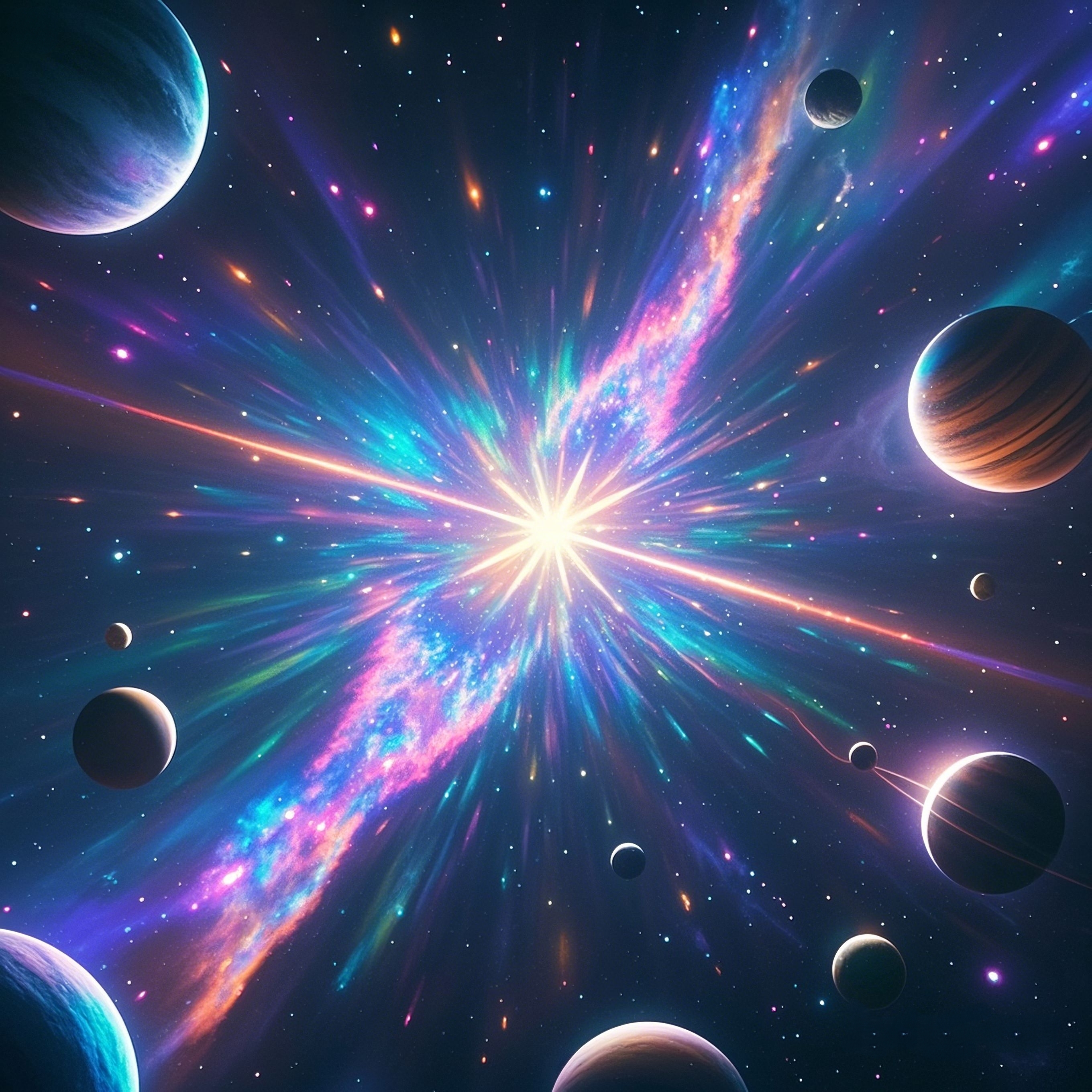 超星余烬 超新星爆裂飞散的星尘正孕育着光的转世,既是死亡的残章