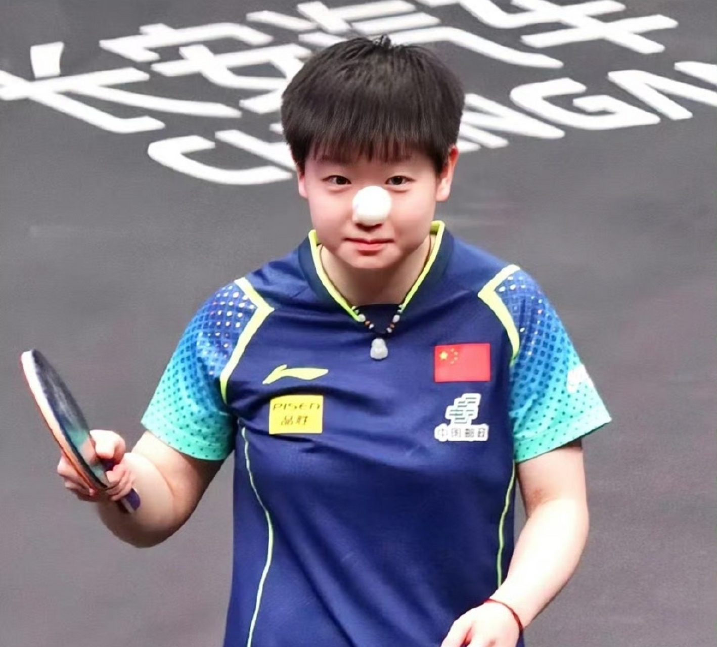 哈哈哈哈哈多角度的可爱妹宝 第二张好有偷感98 #孙颖莎