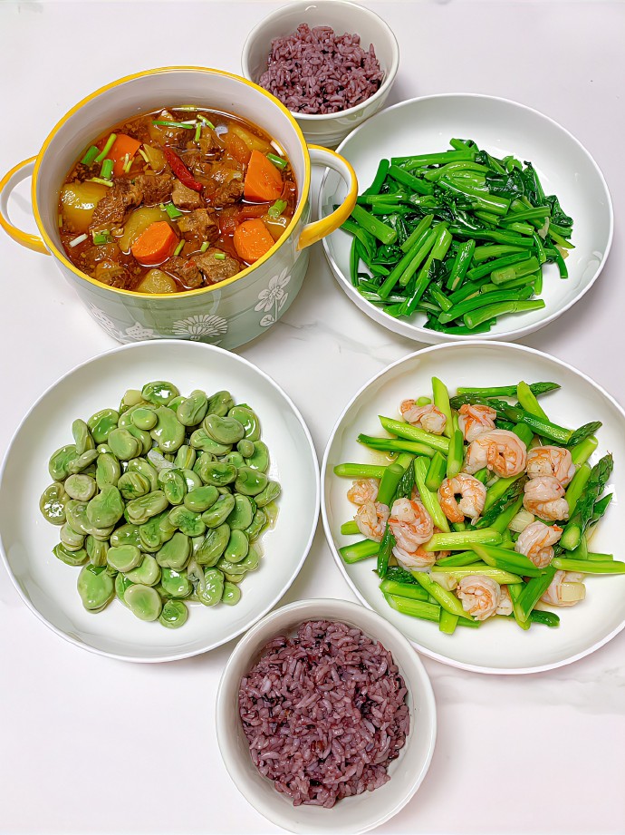 一日三餐,粗茶淡饭