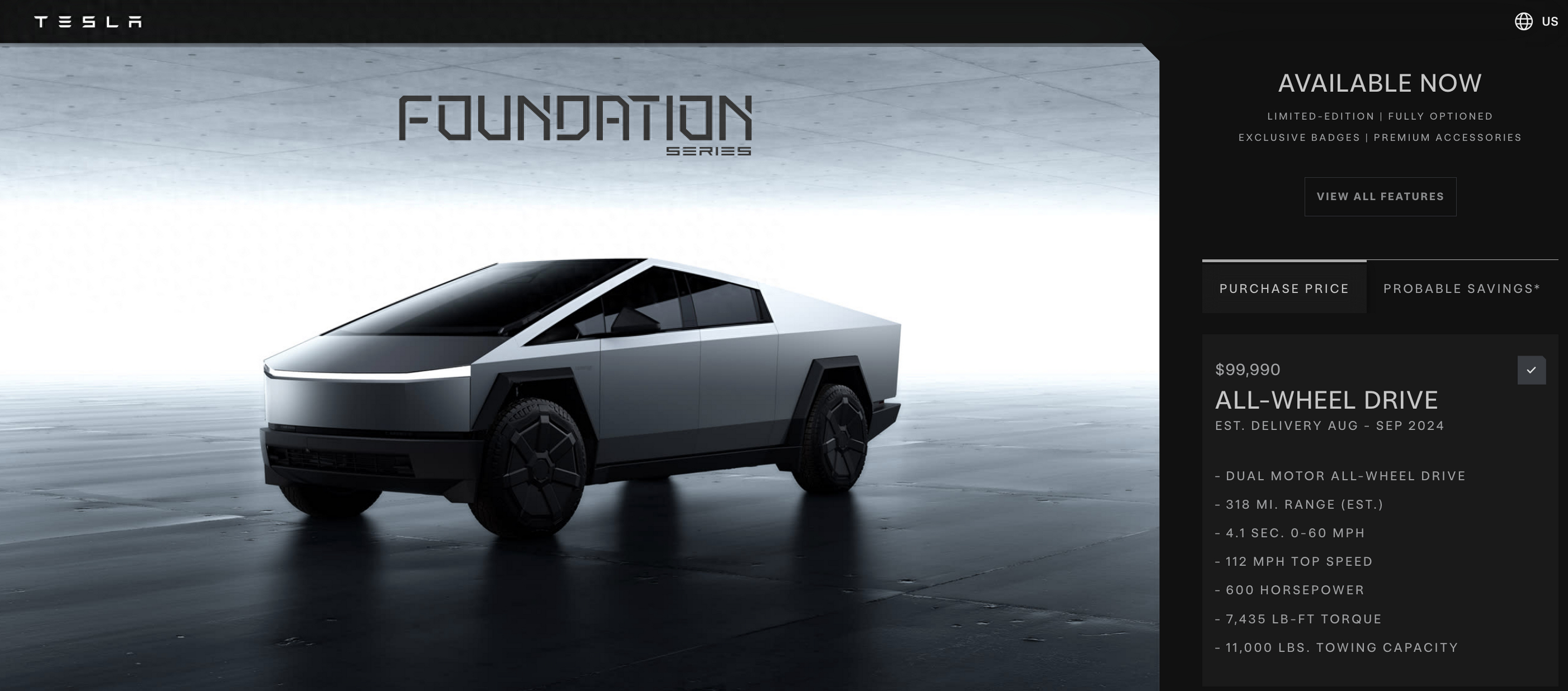 特斯拉的cybertruck成了"价格刺客"了!