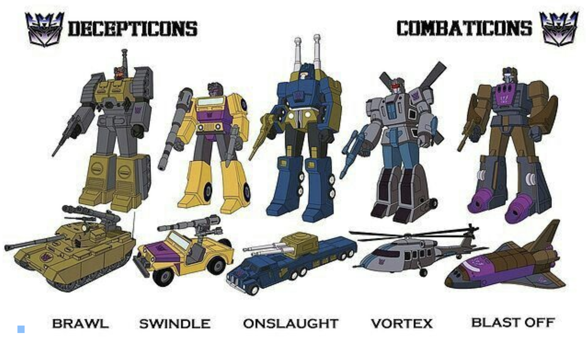 变形金刚插图# 变形金刚霸天虎战车队成员