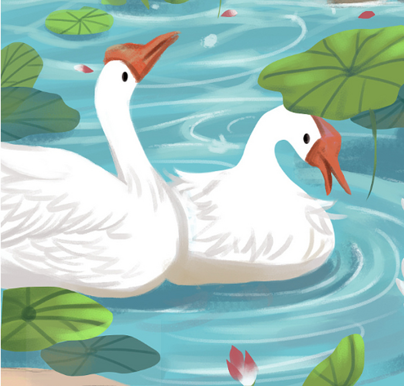 必背古诗文——1年级(上)  《咏鹅》(诵读) 唐·骆宾王 鹅,鹅,鹅,曲项